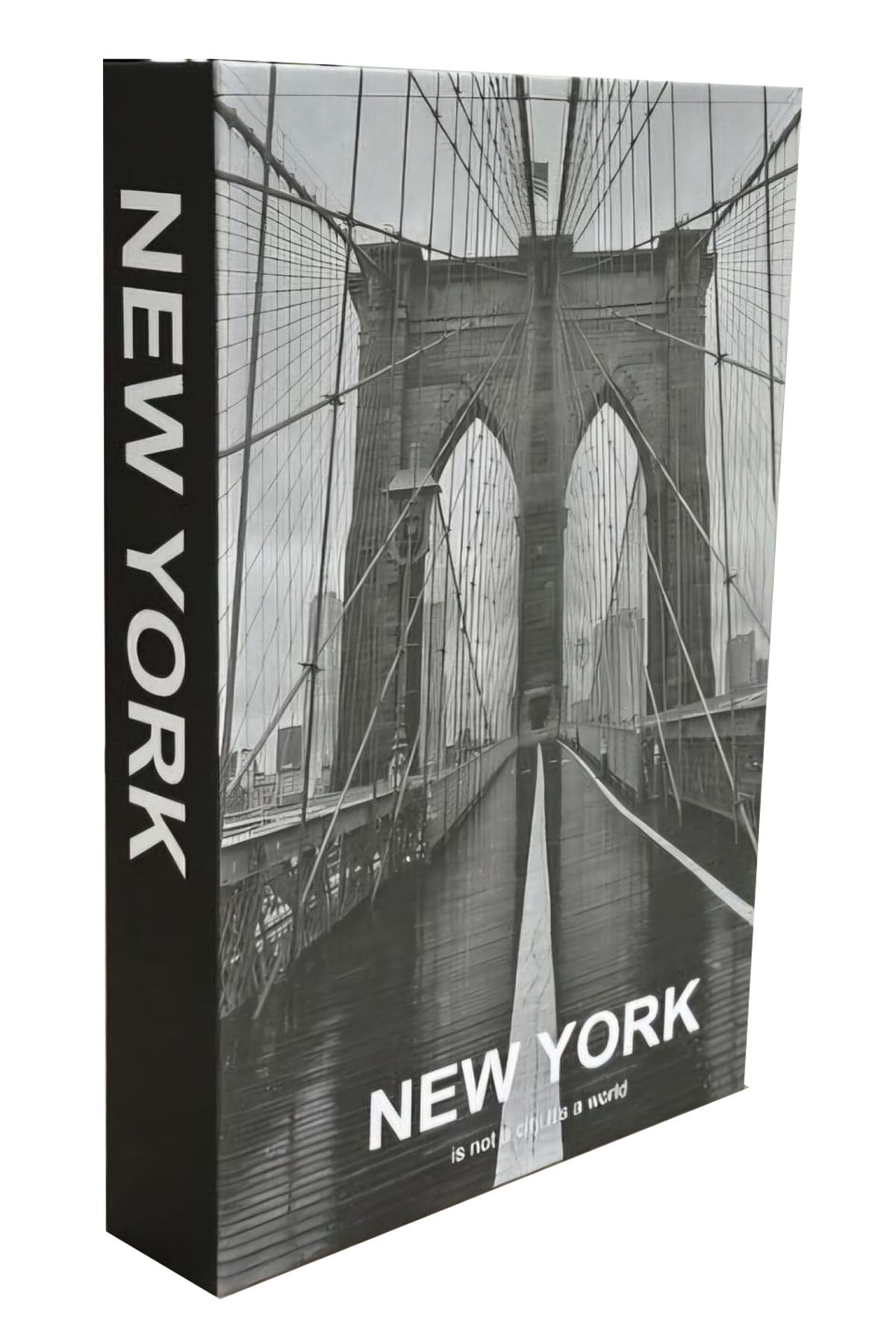 BSEYSTORE 2025-701 NEW YORK BRIDGE Dekoratif Kitap Kutusu