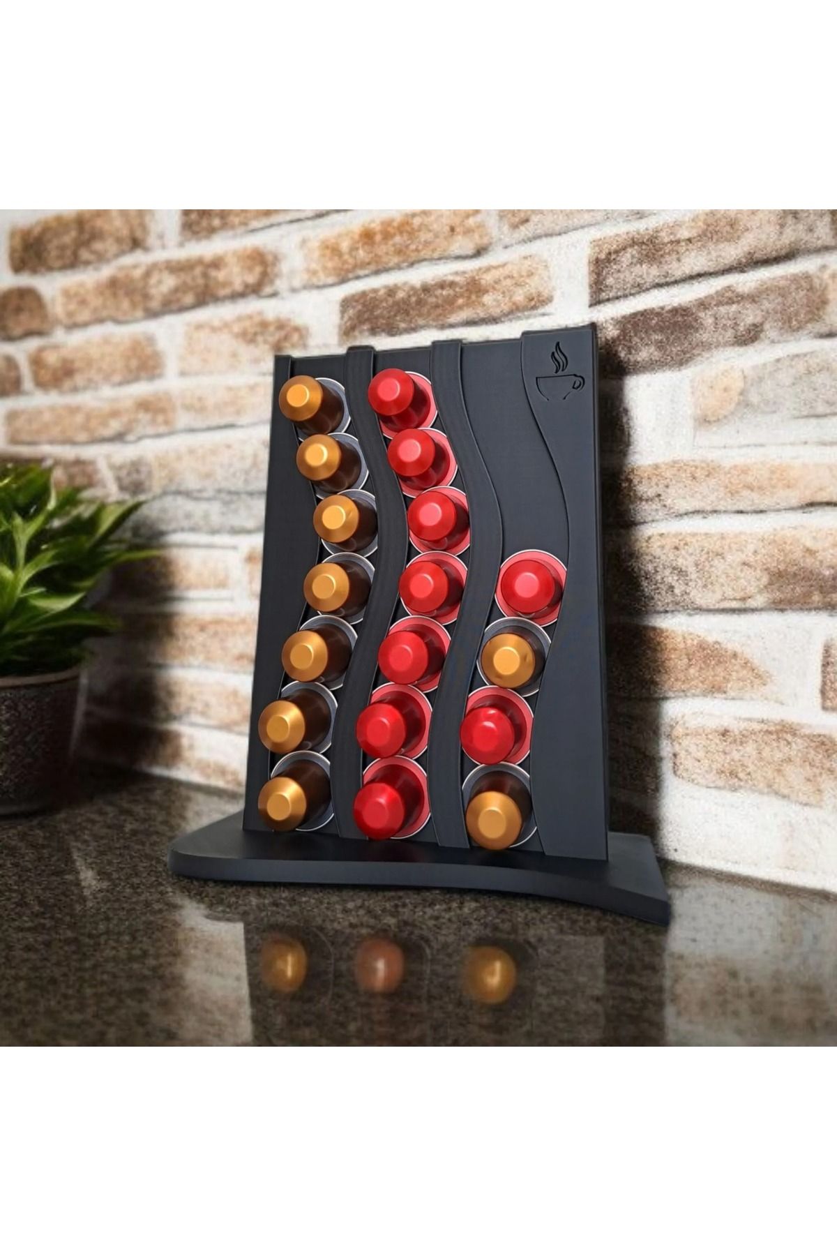 GİT3D Dalgalı Nespresso Kapsül Standı