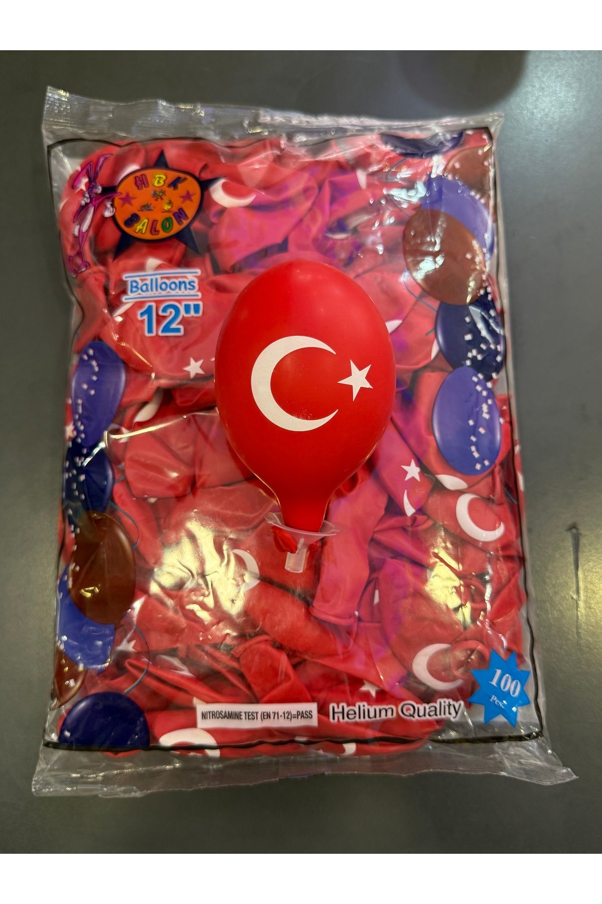MELİH PARTİ DÜNYASI Türk ay yıldız desenli balon