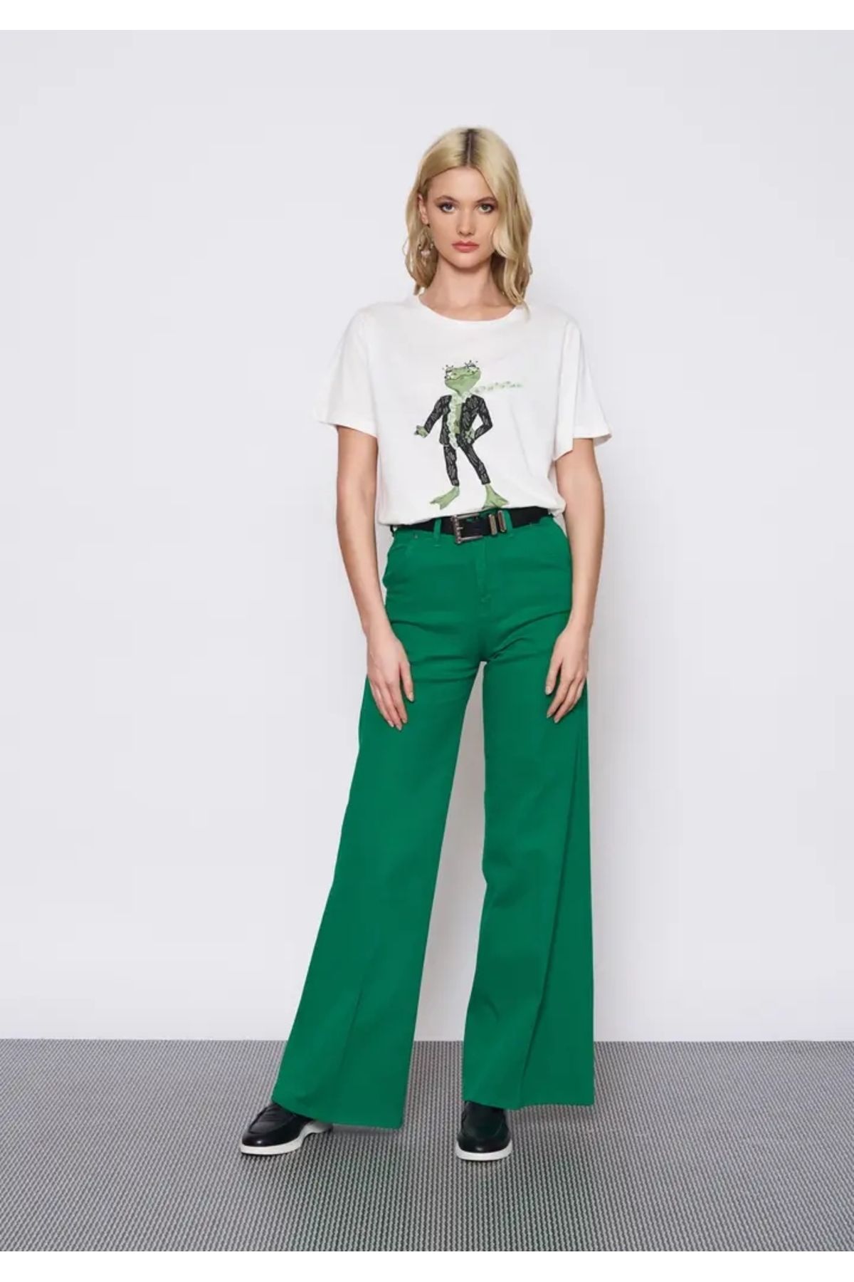 EUROFASHION Yeşil Lisa Denim Pantolon