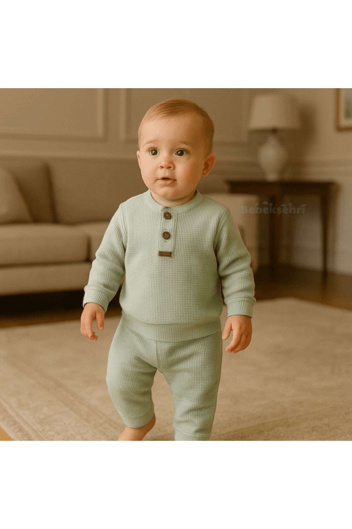 Evokids Erkek Bebek Yeşil Alt Üst Takım
