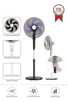 Torima Vantilatör 6 Pervaneli 3 Kademeli Kumandalı Dijital Ekranlı Ayaklı 16 ...