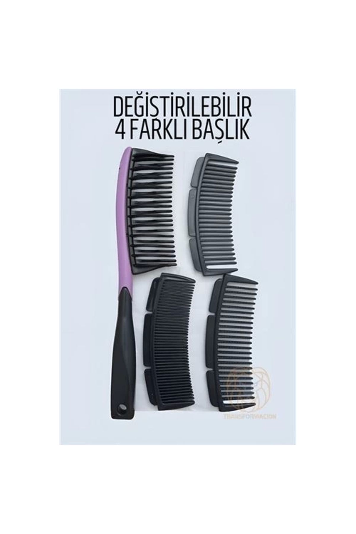 İnnMerry ModaCar 4 Uçlu Değiştirilebilir Başlıklı Tarak
