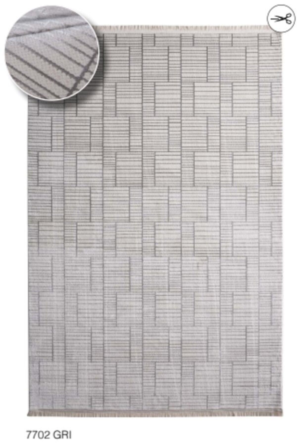 LOUIS CASA HACIMEHTİOĞULLARI LOUIS CASA HALI HARMONY SERİSİ 7702 GRİ DOKUMA TABAN HALI