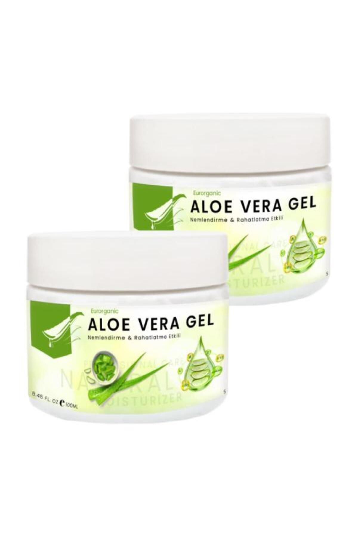 HELSOL Eurorganic Aloe Vera Jel Cildiniz İçin Ferahlama ve Nem Dokunuş 100 ml x 2 adet