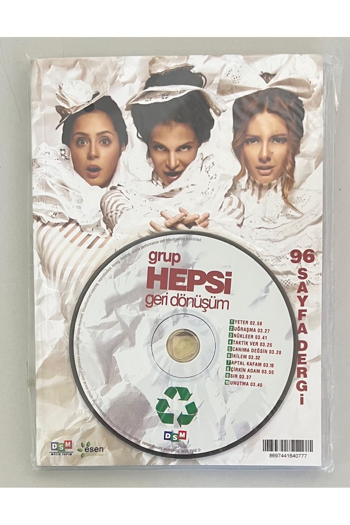 Plakevi İzmir Grup Hepsi Geri Dönüşüm Cd Dergili (Jelatininde Sıfır Orjnal Dönem Baskı Cd)
