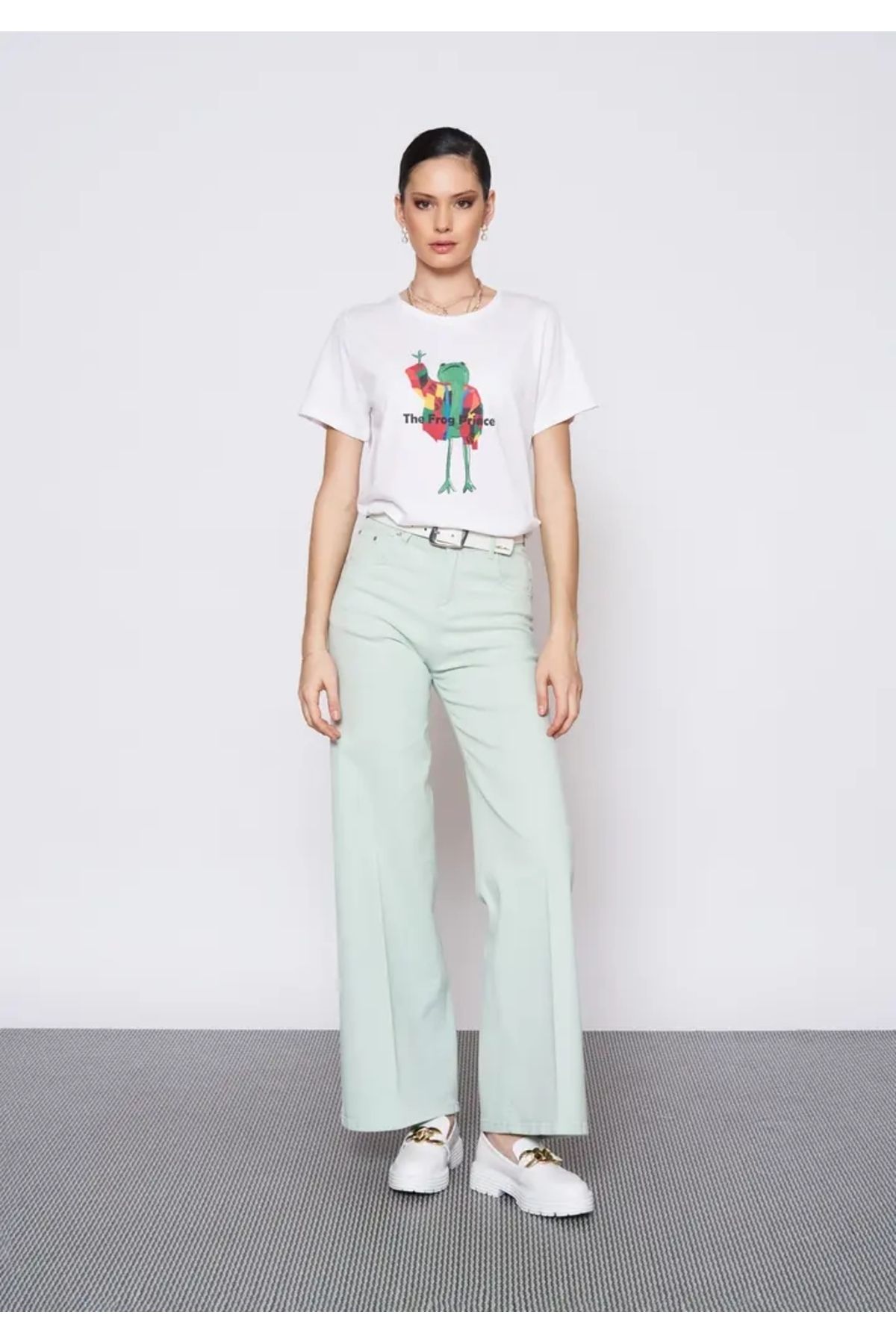 EUROFASHION Mint Lisa Denim Pantolon