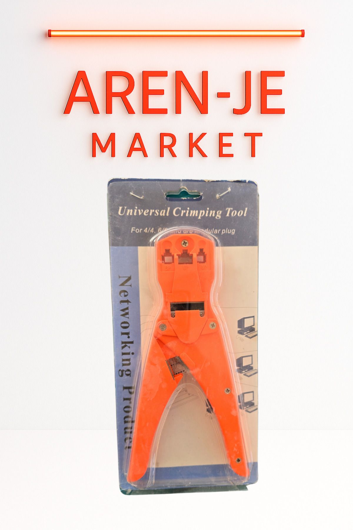 aren je Aren-Je RJ11 / RJ45 Krone Pensesi – Universal Ağ Sıkma ve Kesme Aparatı