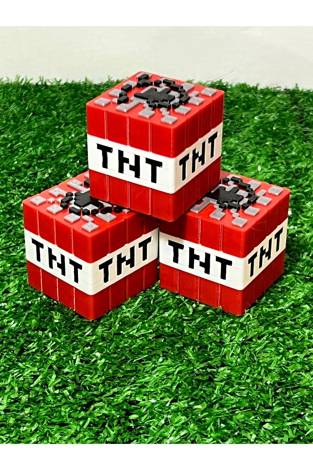 Goplast Premium MİNECRAFT TNT BLOK FİGÜRÜ 3 ADET