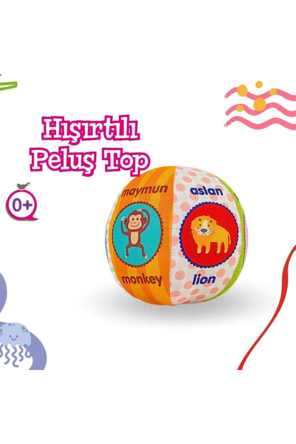 Kelebek Oyuncak Babycim Hayvanlar Çıngıraklı Peluş Top 15 Cm.