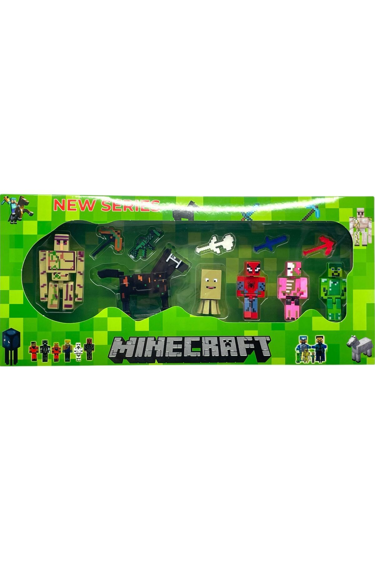 SCOWETTO Minecraft 11 Parça 6 Figürlü Oyuncak Set