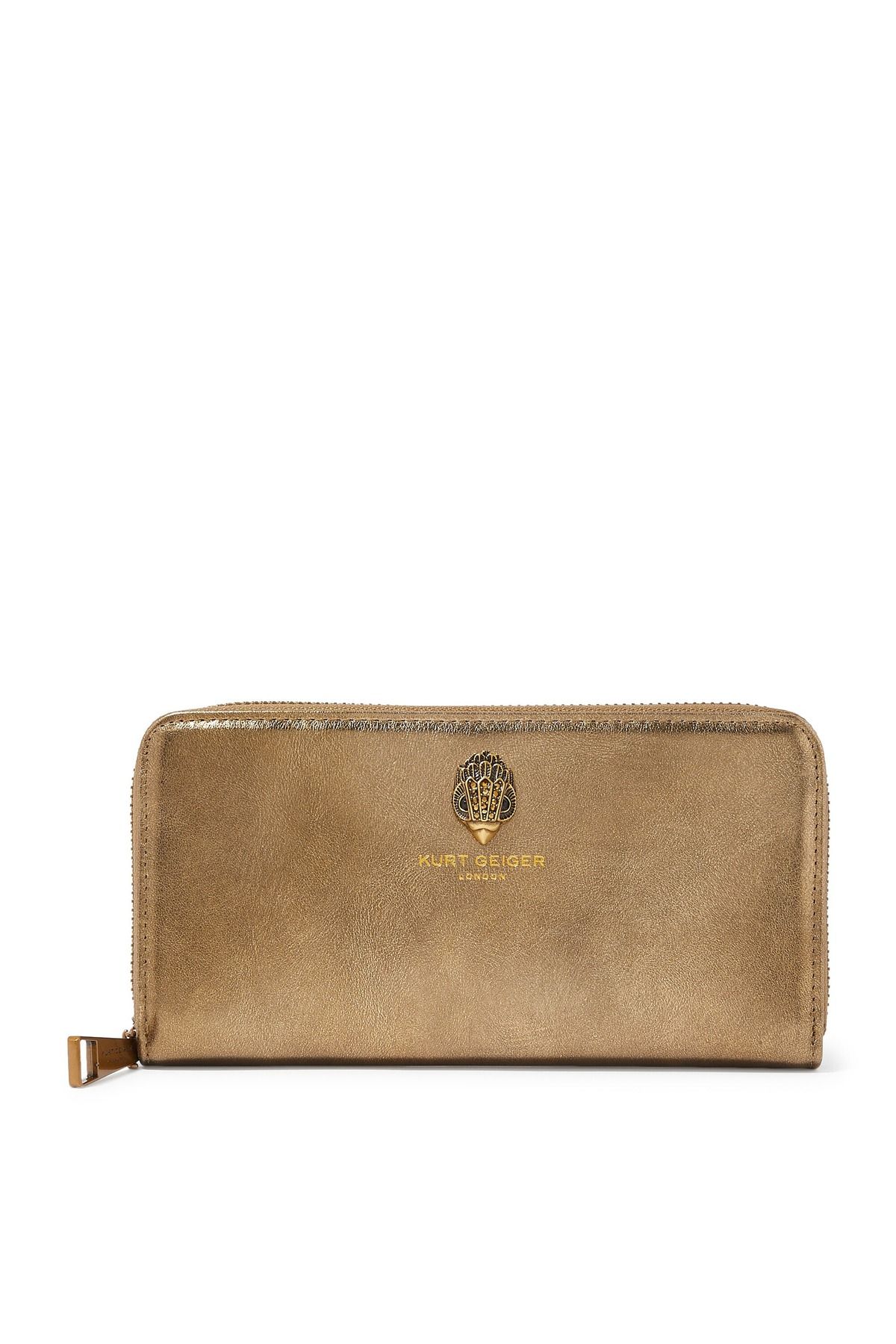 Kurt Geiger Bond Zip Around Kadın Deri Cüzdan