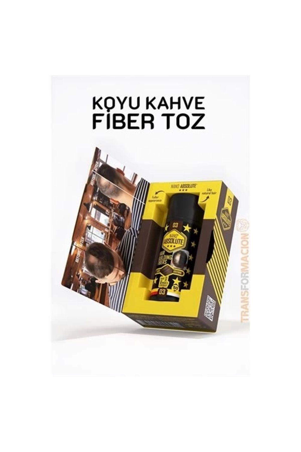 İnnMerry ModaCar Saç Dolgunlaştırıcı Fiber Topik Toz KOYU TON KAHVERENGİ