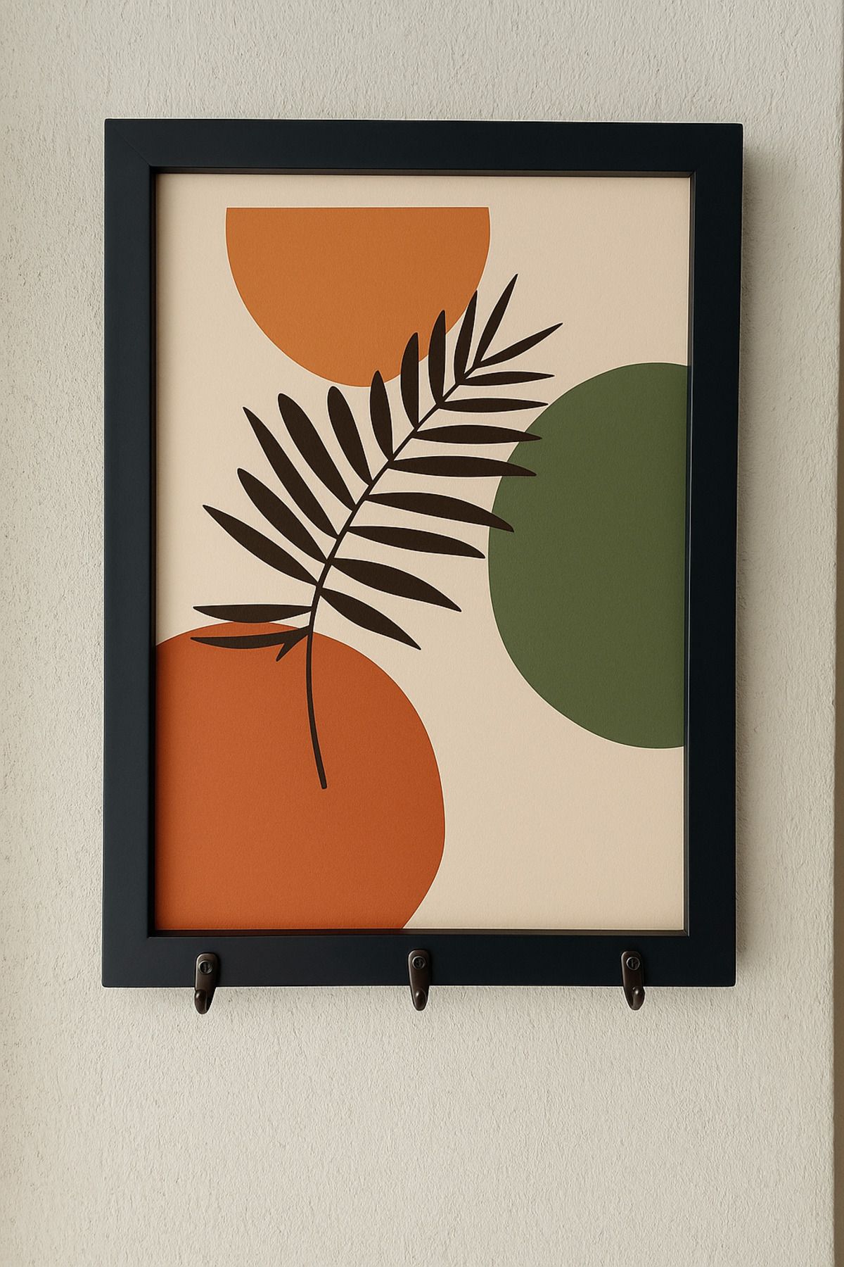 Efem Dekor 🎨 Modern Sanat Çizimli Anahtar Askılığı – Duvarınıza Tarz Katın!