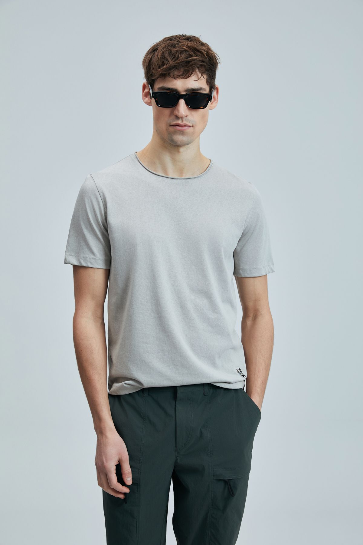 Lufian LUFİAN Junya Erkek Basic T-Shirt 111020259-25