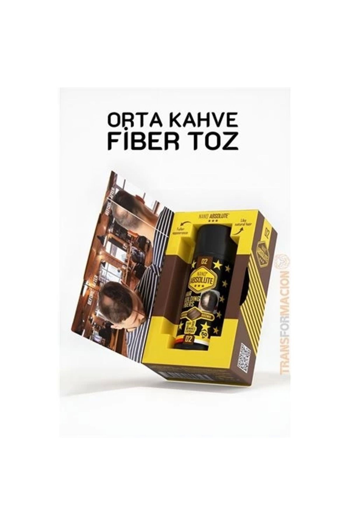 İnnMerry ModaCar Saç Dolgunlaştırıcı Fiber Topik Toz ORTA TON KAHVERENGİ