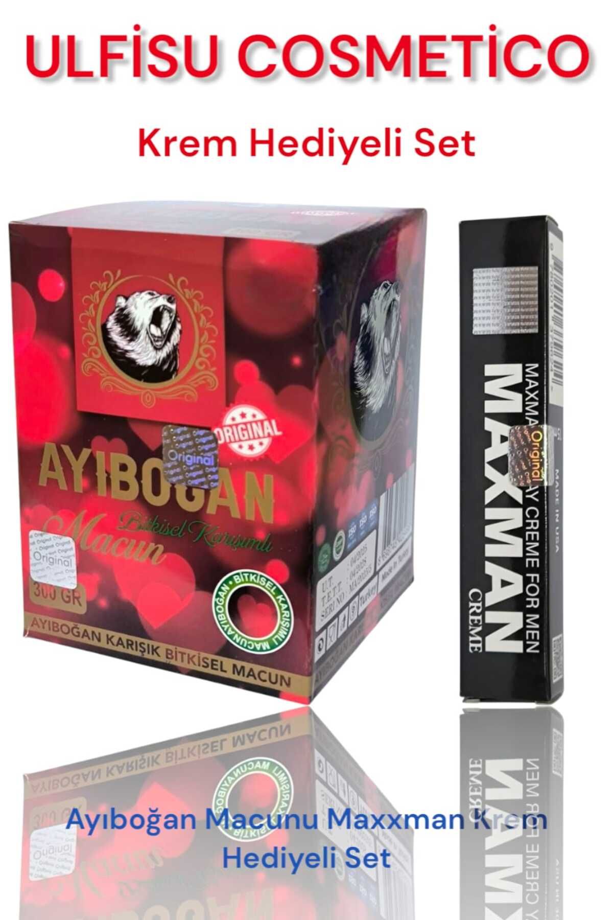 ULFİSU COSMETİCO Ayıboğan Bitkisel Macun 300 gr - Doğal Aktar Ürünü Macun 20 ml Mxmn Krem Hediyeli
