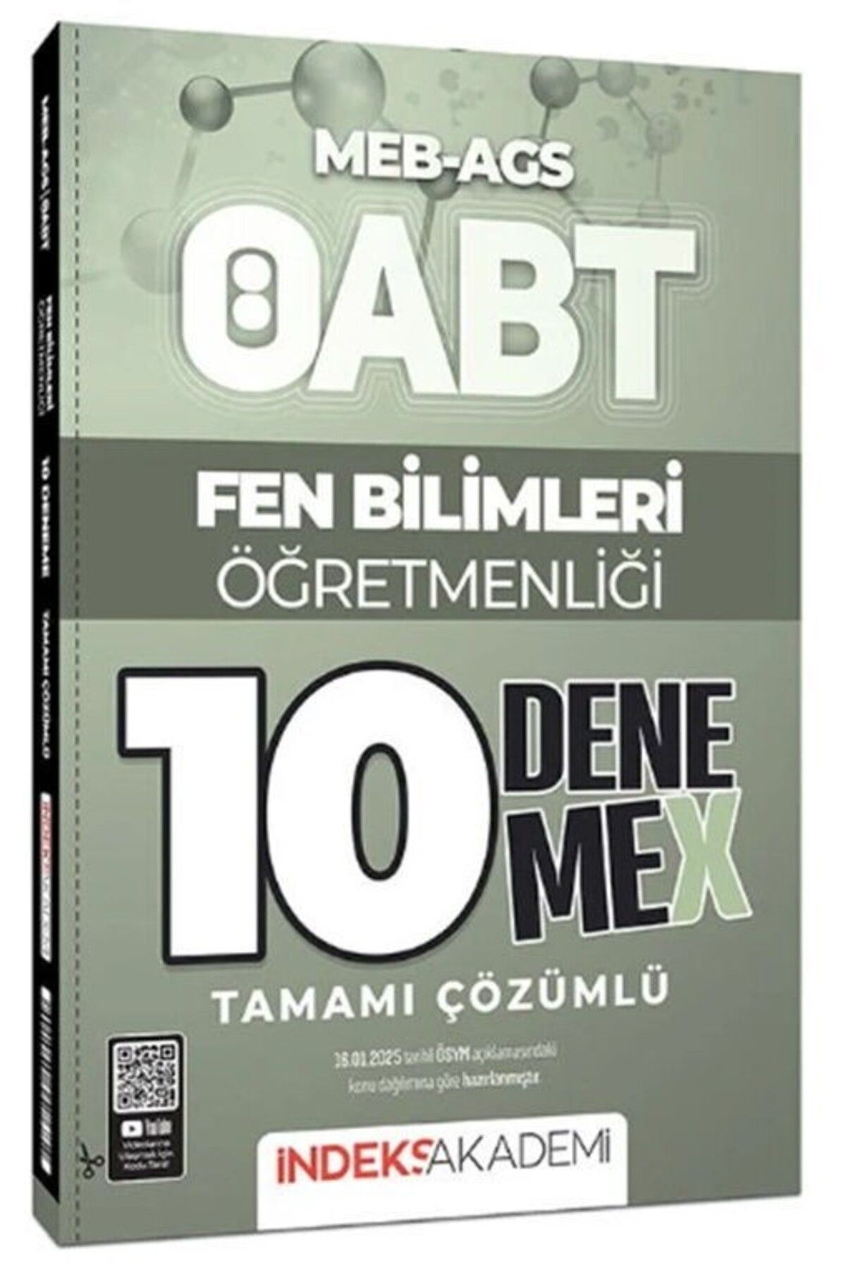 Ankara Kitap Merkezi 2025 ÖABT MEB AGS Fen Bilimleri Öğretmenliği 10 DenemeX Çözümlü İndeks Akademi
