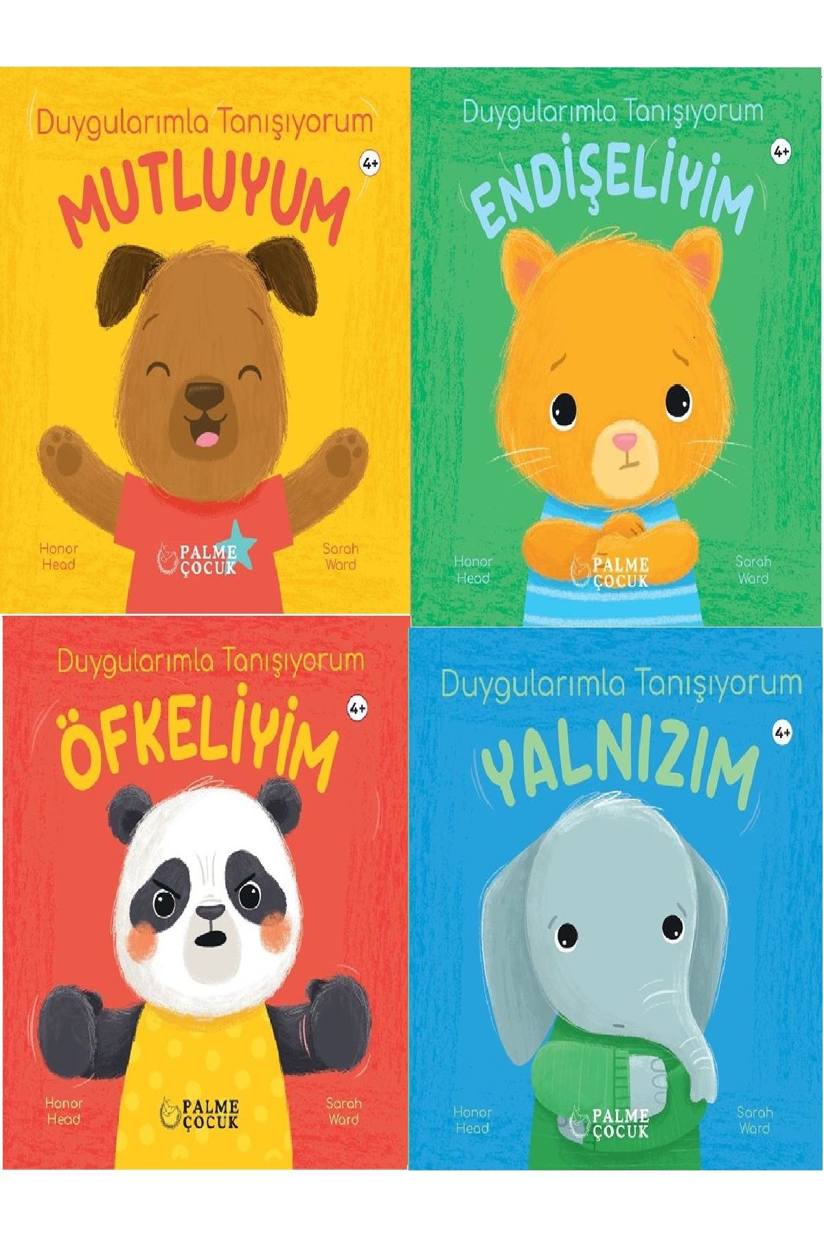 Palme Yayınevi DUYGULARIMLA TANIŞIYORUM MUTLUYUM-ENDİŞELİYİM-ÖFKELİYİM-YALNIZIM