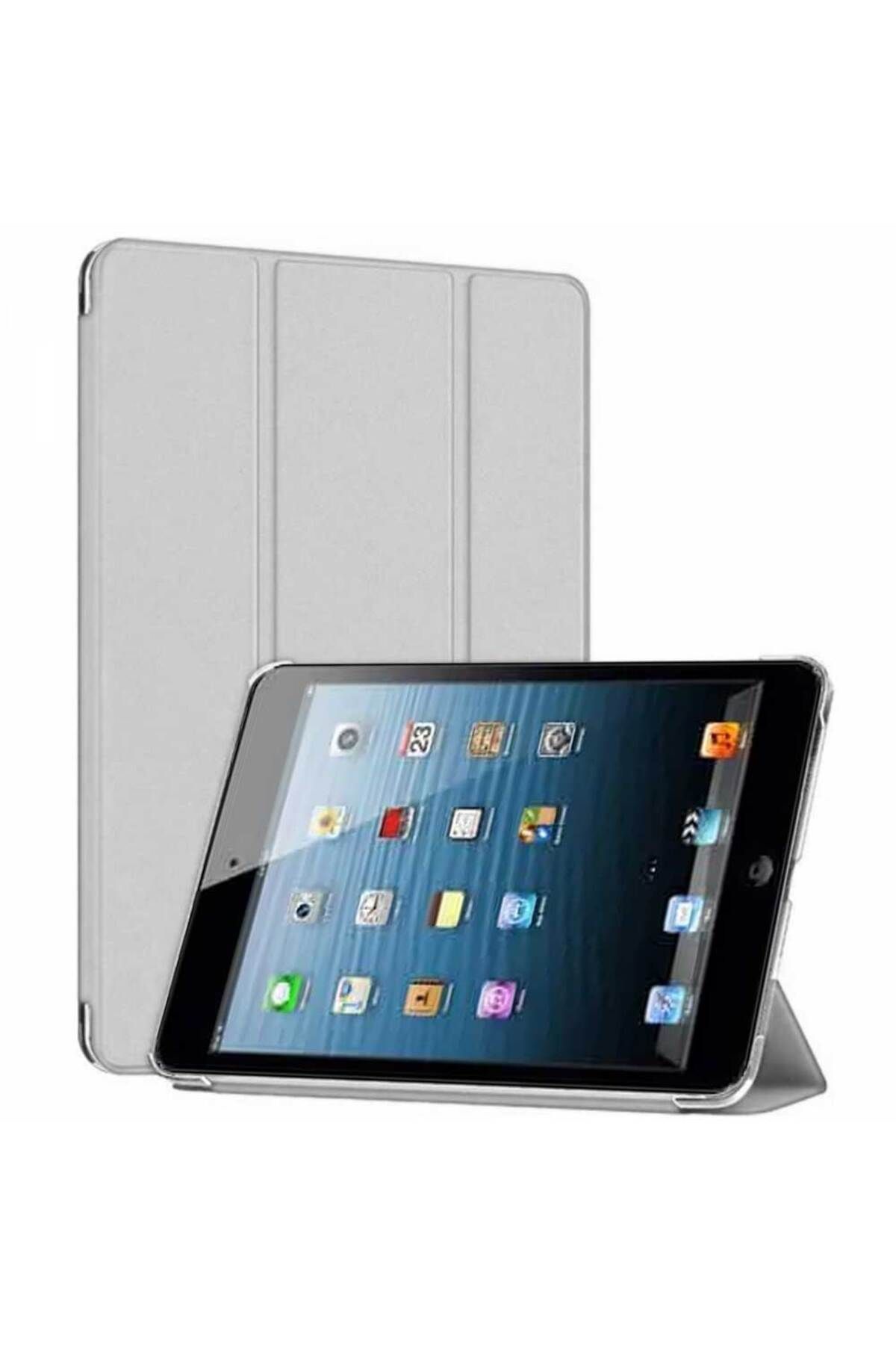 Smart Tech Apple iPad 5 ve 6 Nesil Uyumlu Smart Cover Arkası Şeffaf Tablet Kılıfı