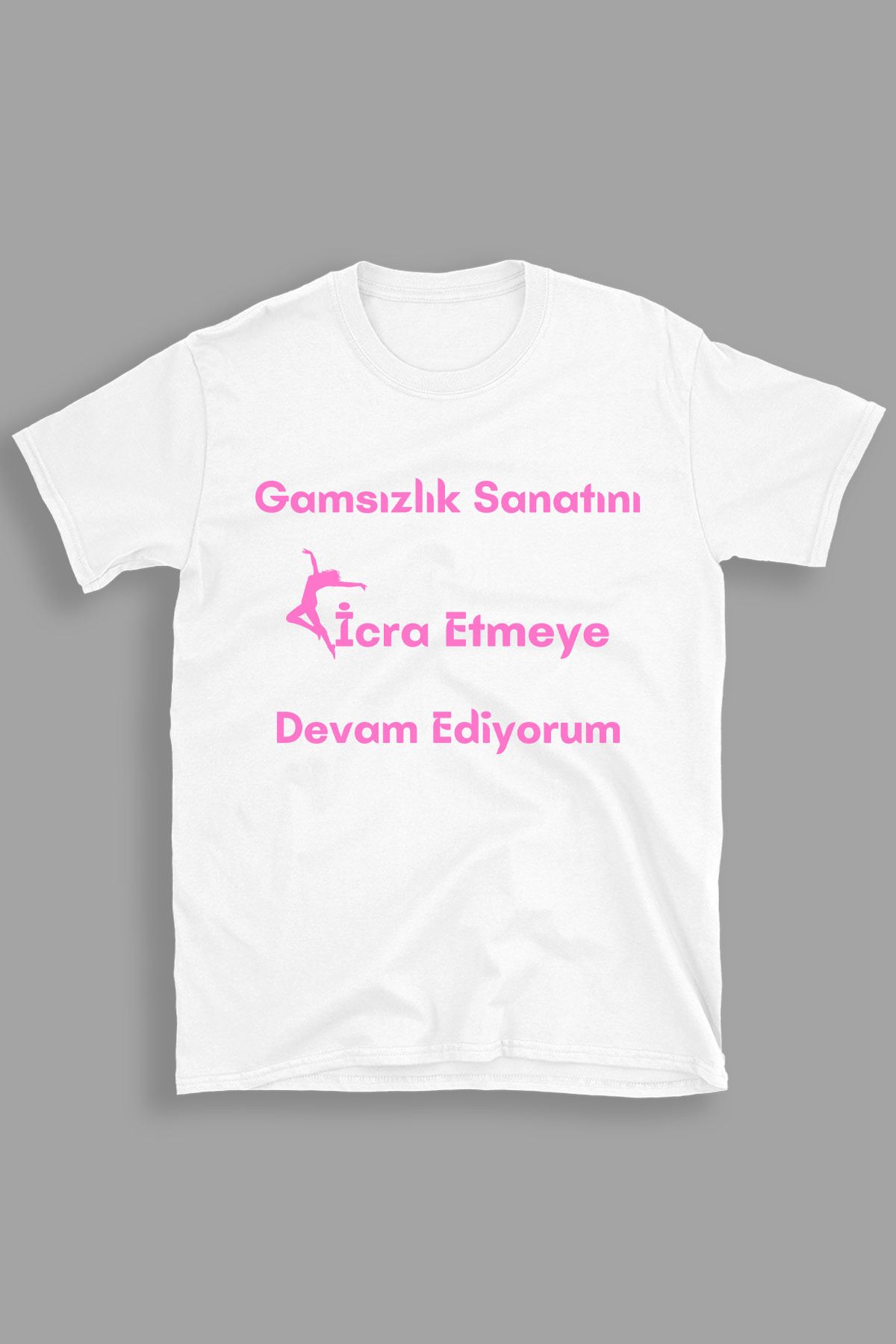 giftkonsept Gamsızlık Sanatını İcra Etmeye Devam Ediyorum Komik Hediyelik %100 Pamuklu Regular Beyaz Tişört
