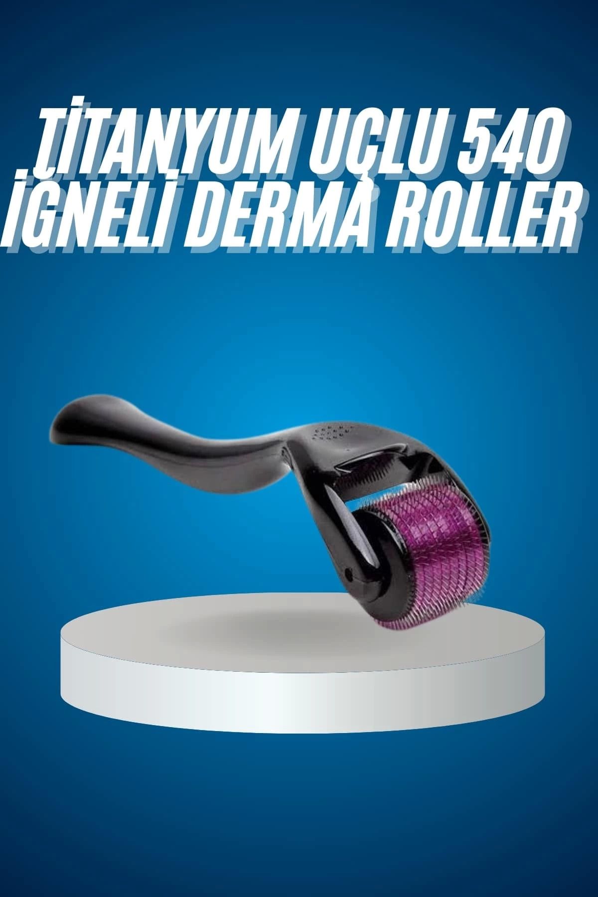 Heez Titanyum Uçlu Derma Roller 540 İğneli 1 mm Gözenek Azaltıcı Akne İzlerine Uygun