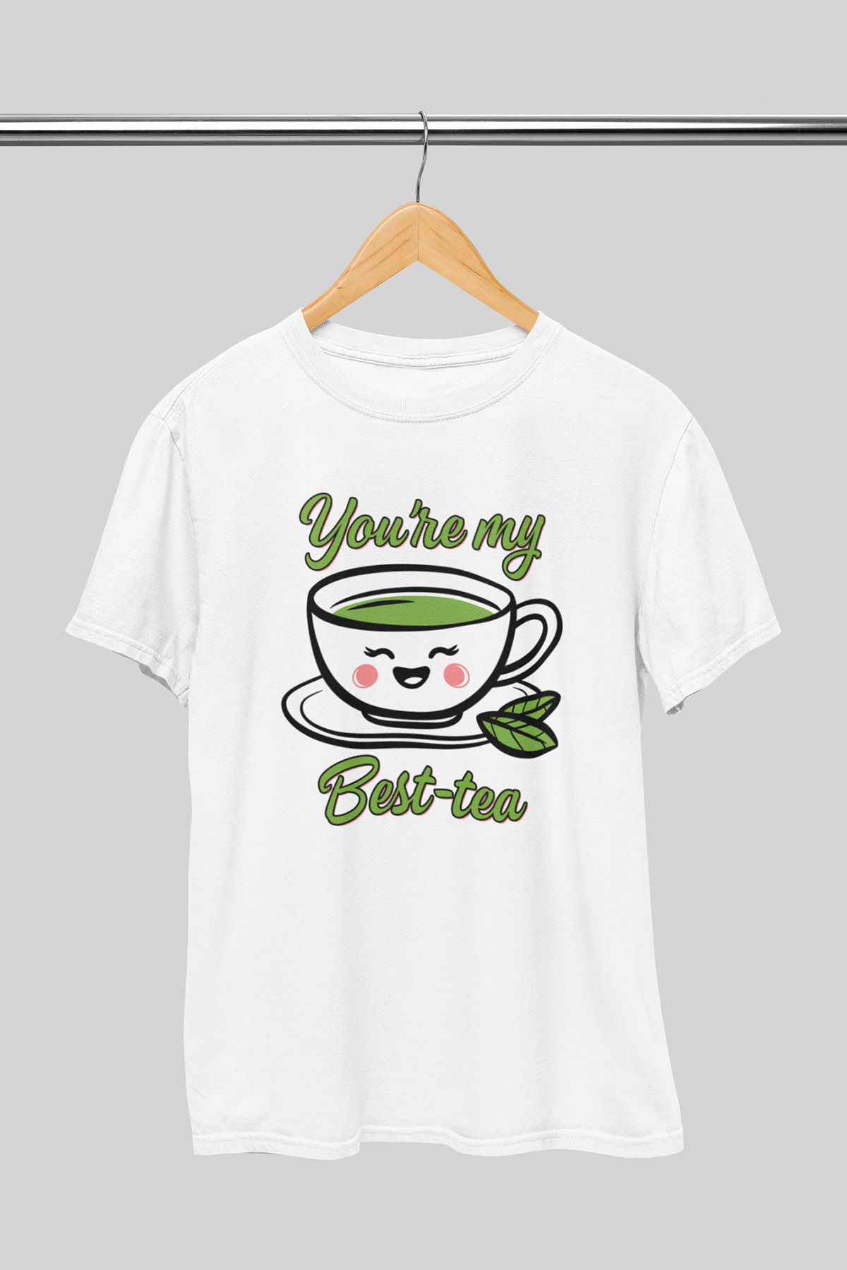 giftkonsept You Are My Best Tea Arkadaşlık Hediyelik %100 Pamuklu Regular Beyaz Tişört