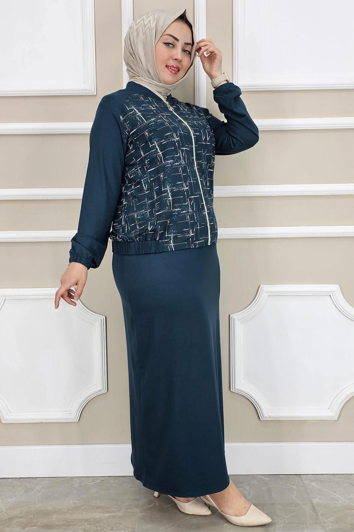 PYS KADIN DESENLİ TESETTÜR TAKIM