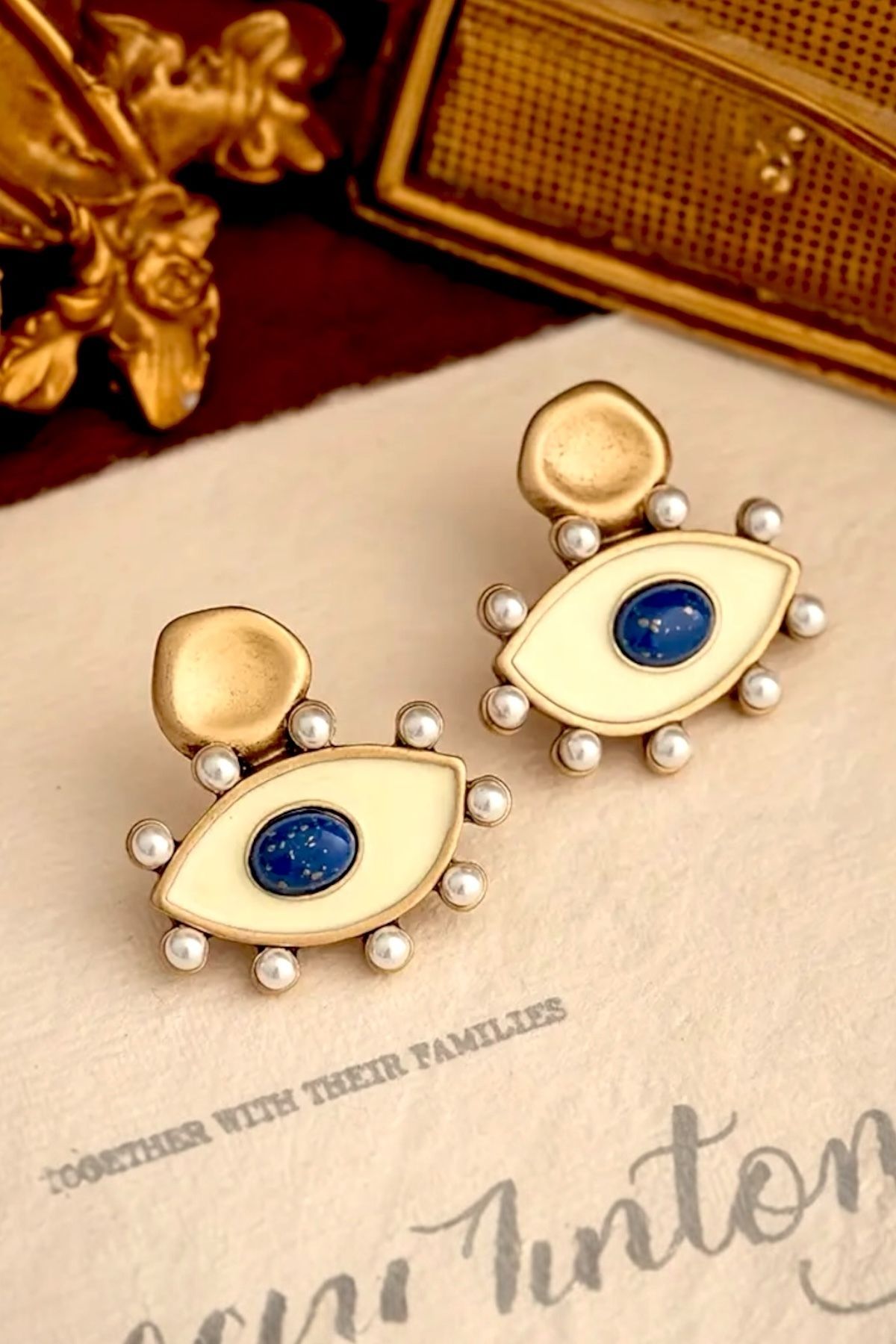 Pinty Design Nazar Göz Kadın Otantik Küpe