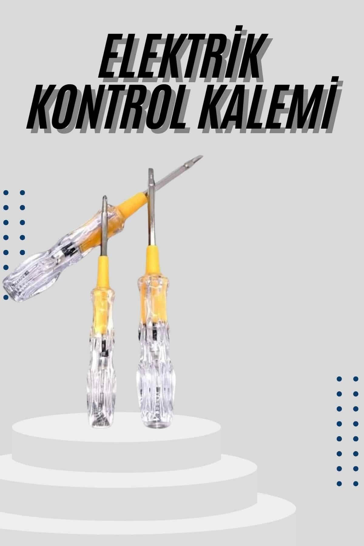 yusuftex Kontrol Kalemi Çift Taraflı Uçlu Elektrik Akım Test Cihazı