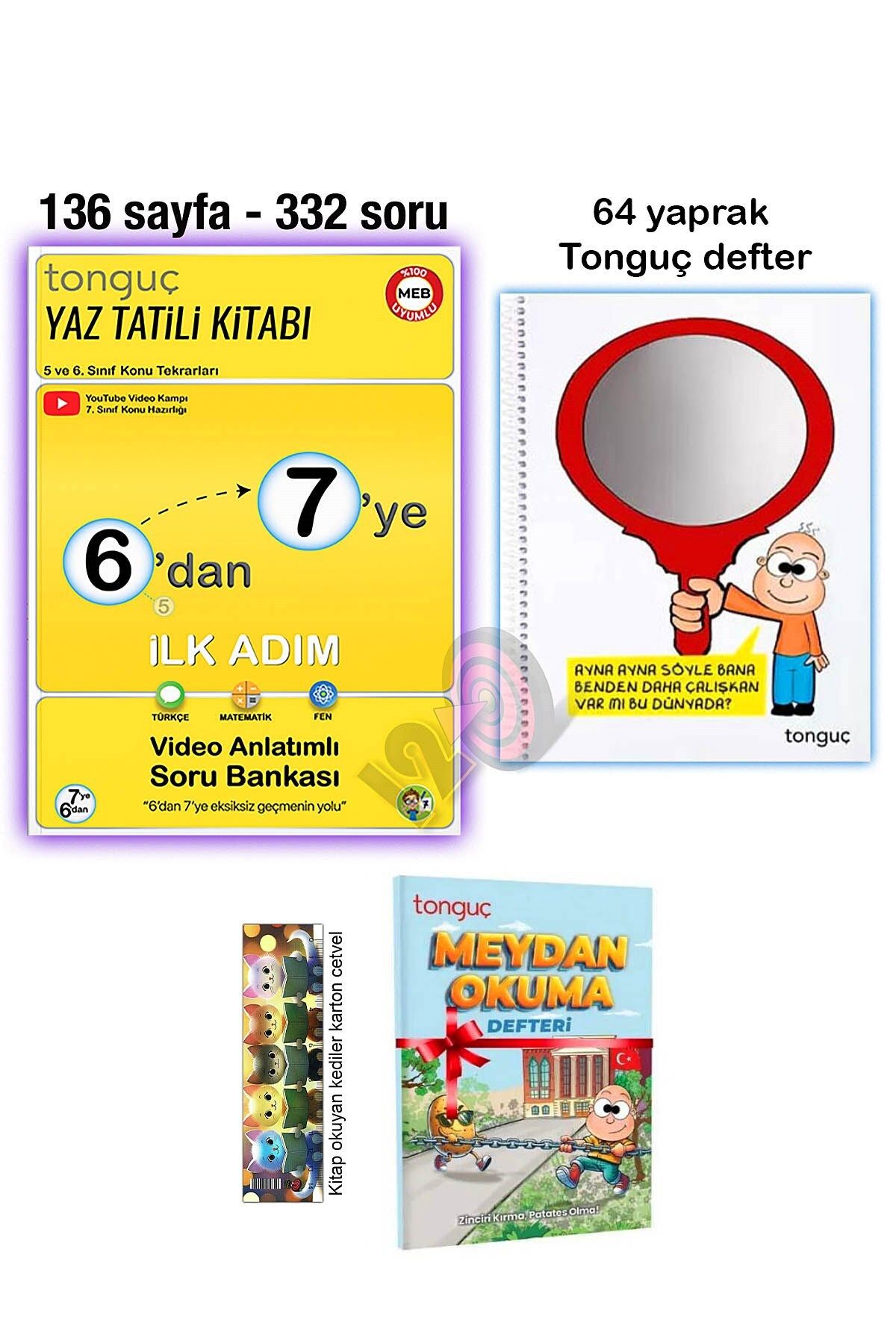 Tonguç Yayınları 6'dan 7'ye Hazırlık Yaz Tatili Kitabı Tonguç Defter Meydan Okuma