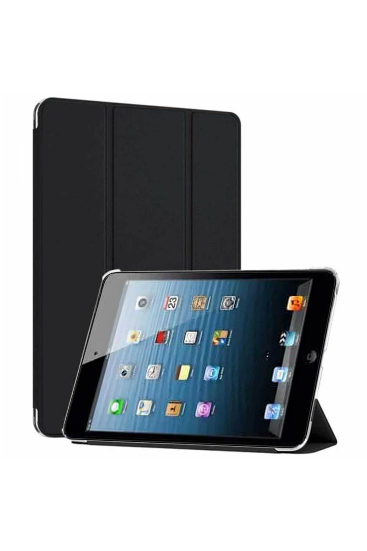 Smart Tech Apple iPad 5 ve 6 Nesil Uyumlu Smart Cover Arkası Şeffaf Tablet Kılıfı