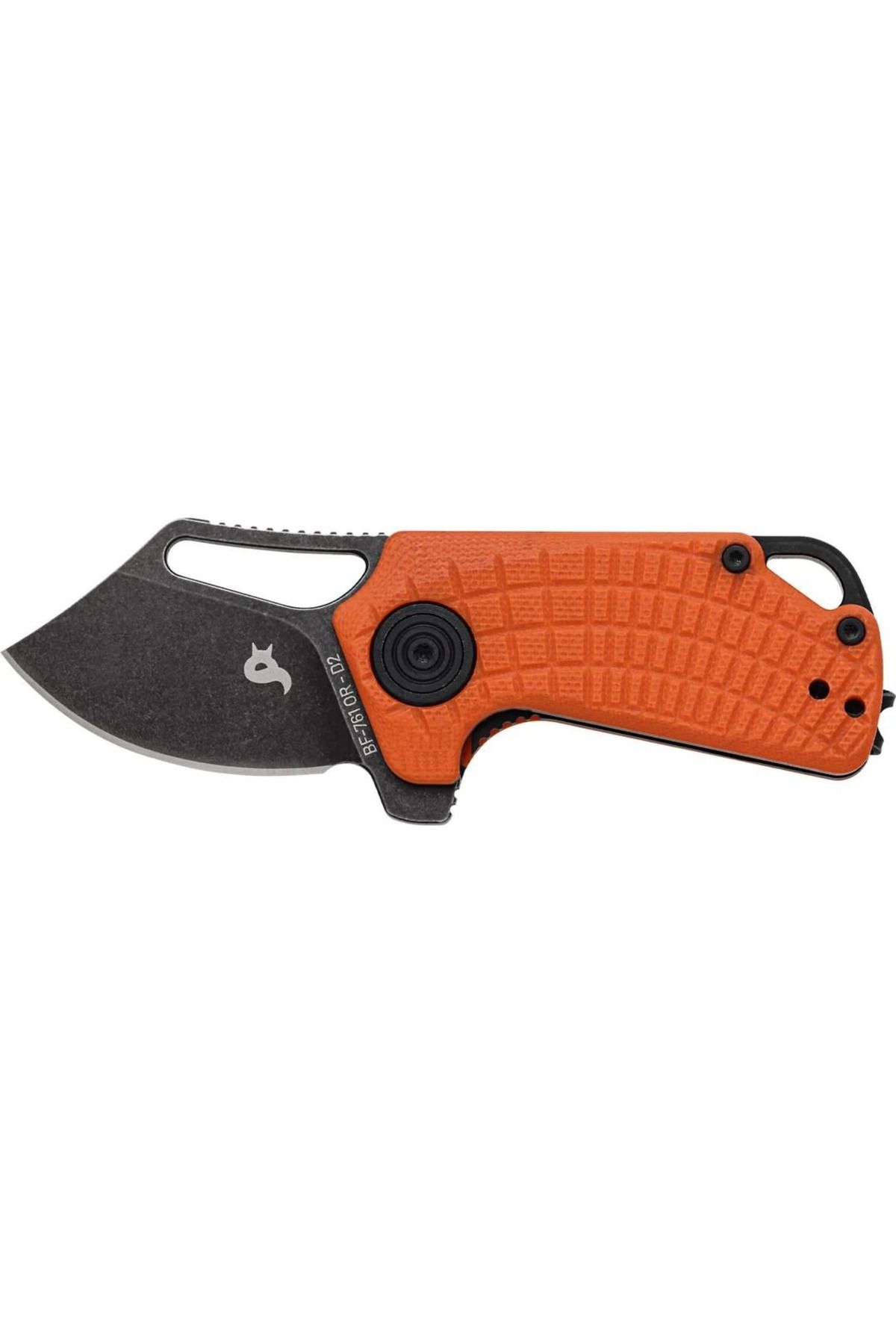 BLACKFOX Black Fox Puck Black Stonewash D2 Orange G10 Çakı