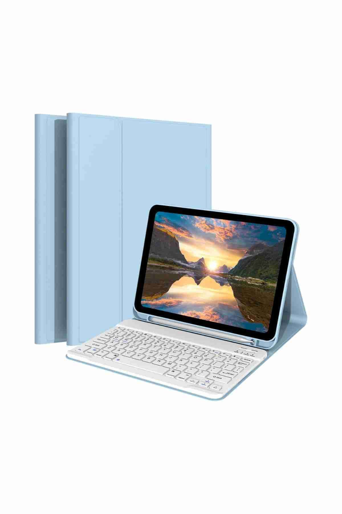 Fuchsia Galaxy Tab A9 Plus Uyumlu X210/X215/X216/X218 Klavyeli Tablet Kılıfı