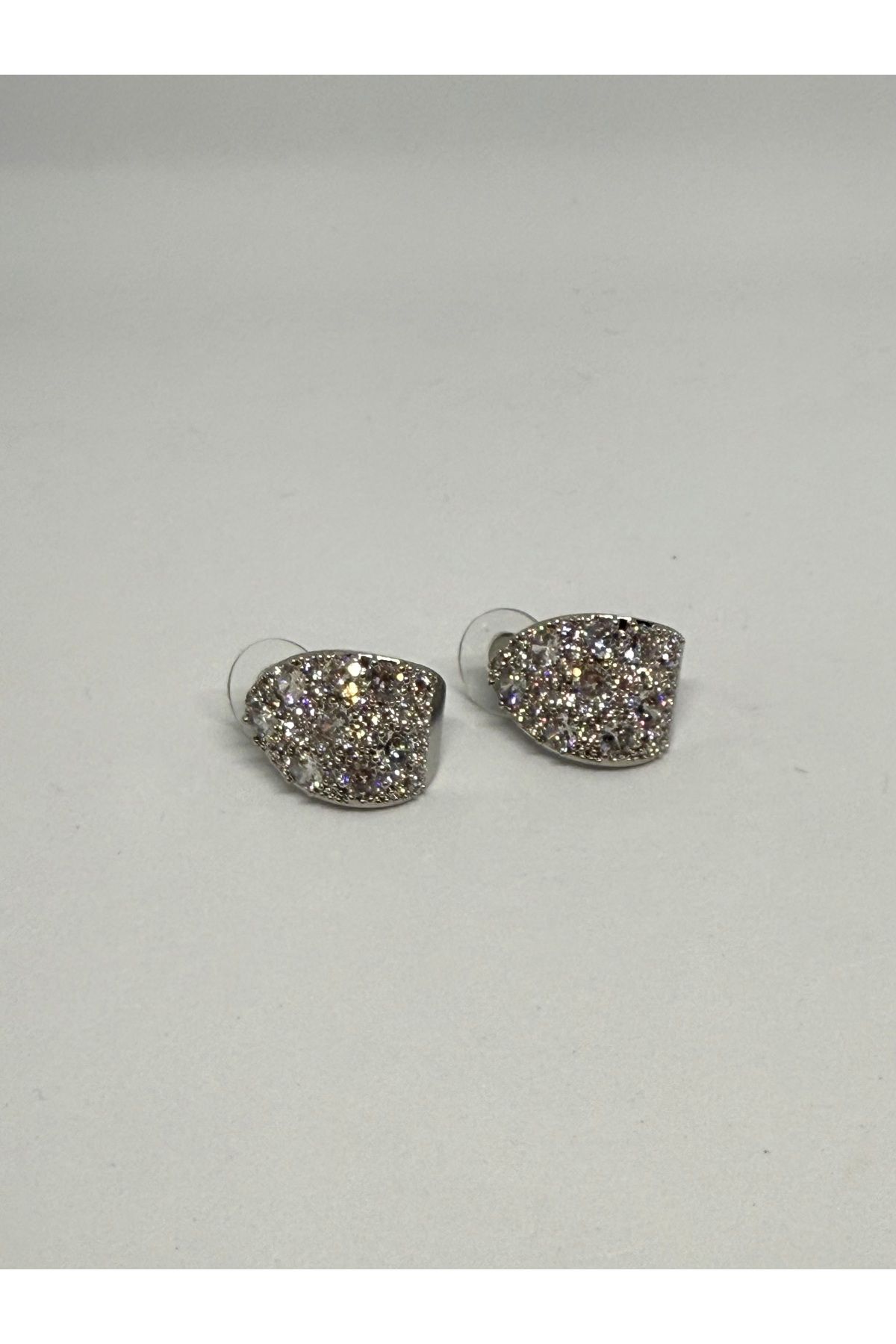 Gulsah's Store Zircon Stone 925 Gümüş Girişli Zirkon Taşlı Silver Küpe