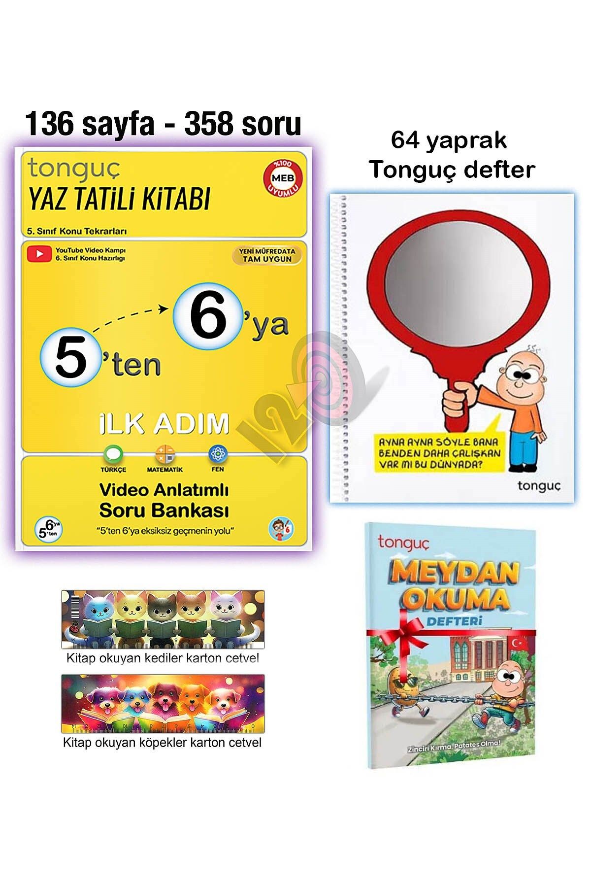 Tonguç Yayınları 5'ten 6'ya Yaz Tatili Hazırlık Kitabı Tonguç Defter Meydan Okuma