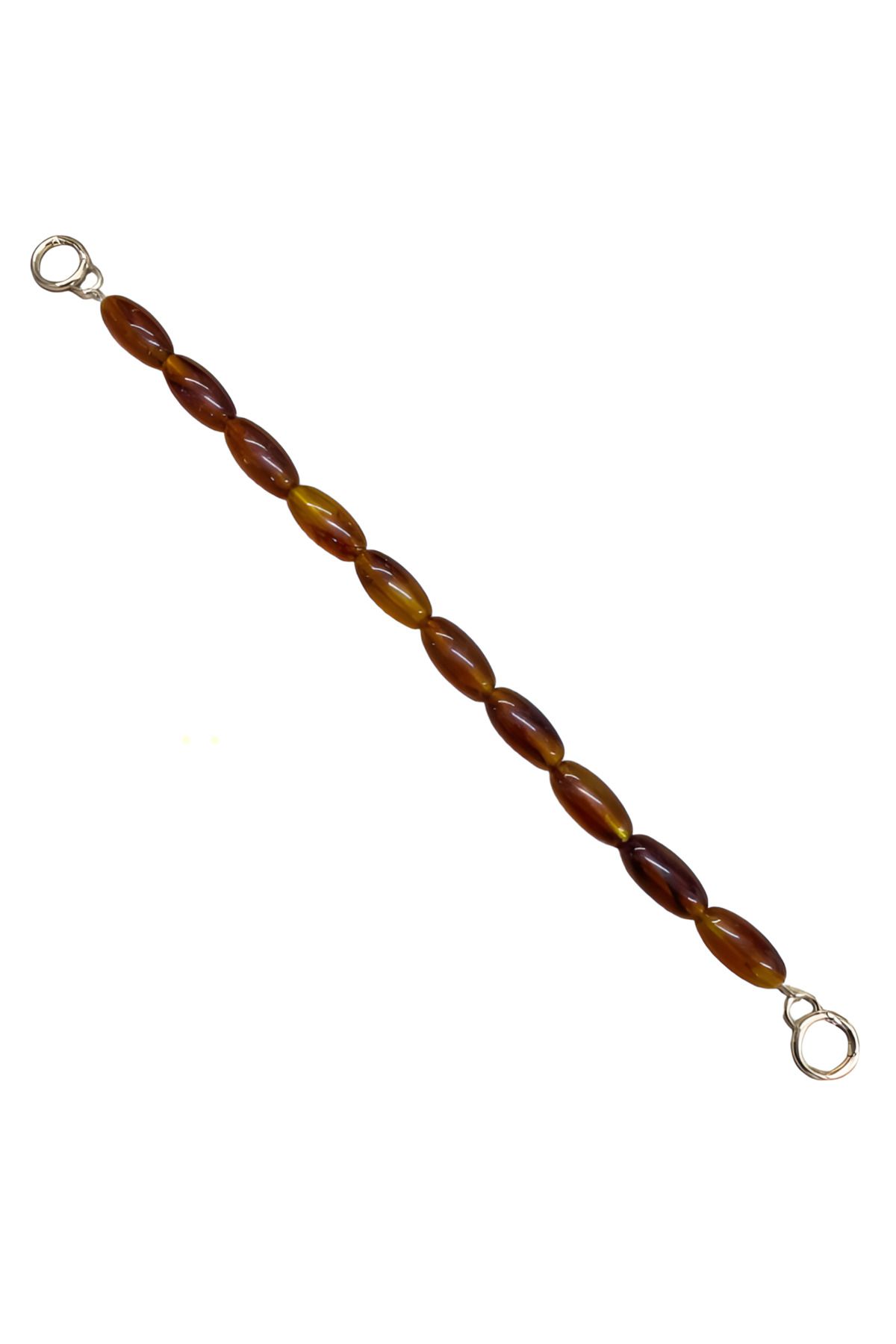 EleganTShoP Akrilik Yassı Yuvarlak Boncuklu Çanta Sapı 48 cm AC17