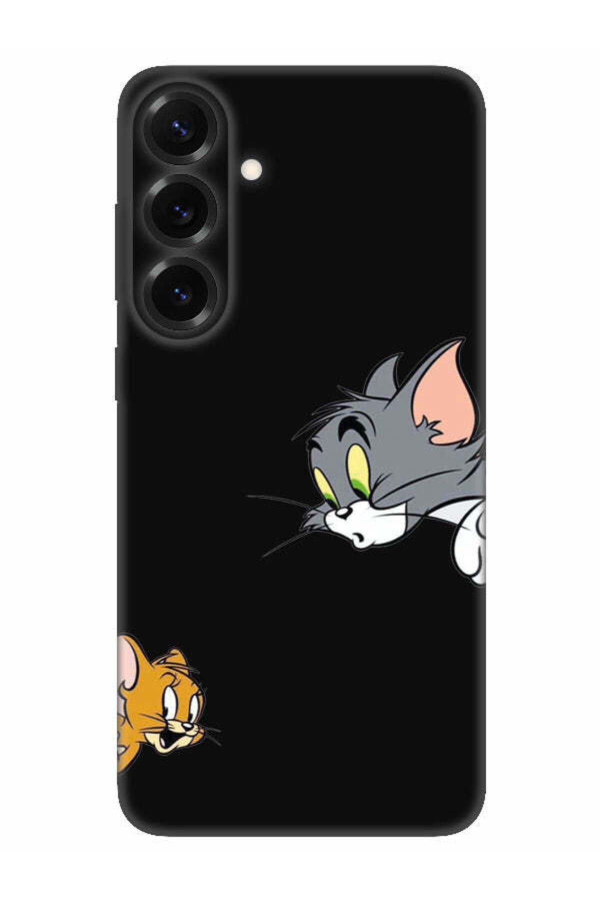 frondcase Samsung S25 Tom And Jerry Siyah Telefon Kılıfı