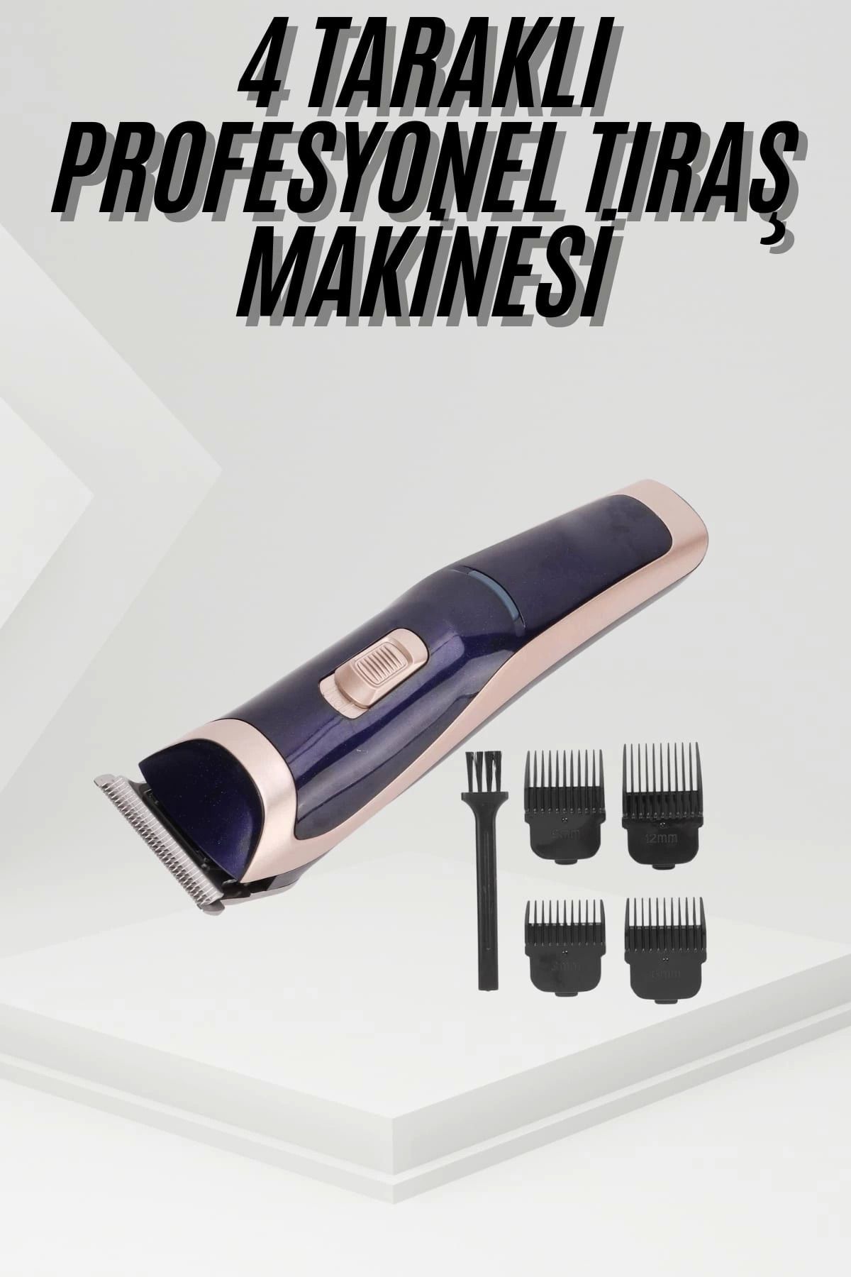 ÖYKÜ VE YİĞİT Tıraş Makinesi 4 Başlıklı Paslanmaz Çelik Bıçaklı Tüm Saç Tiplerine Uygun