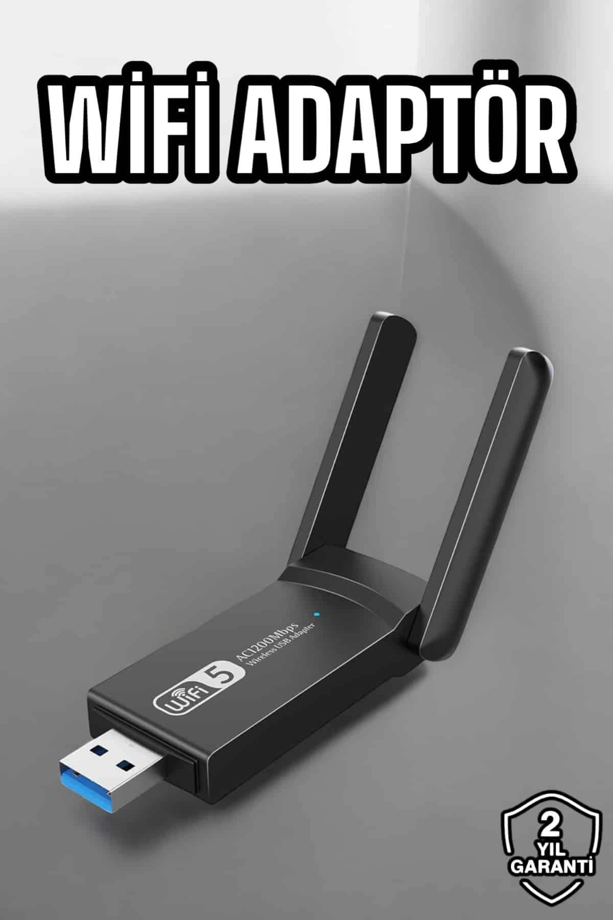 MELFSHOP Wifi Alıcı Wifi Adaptörü USB Girişli 3.0