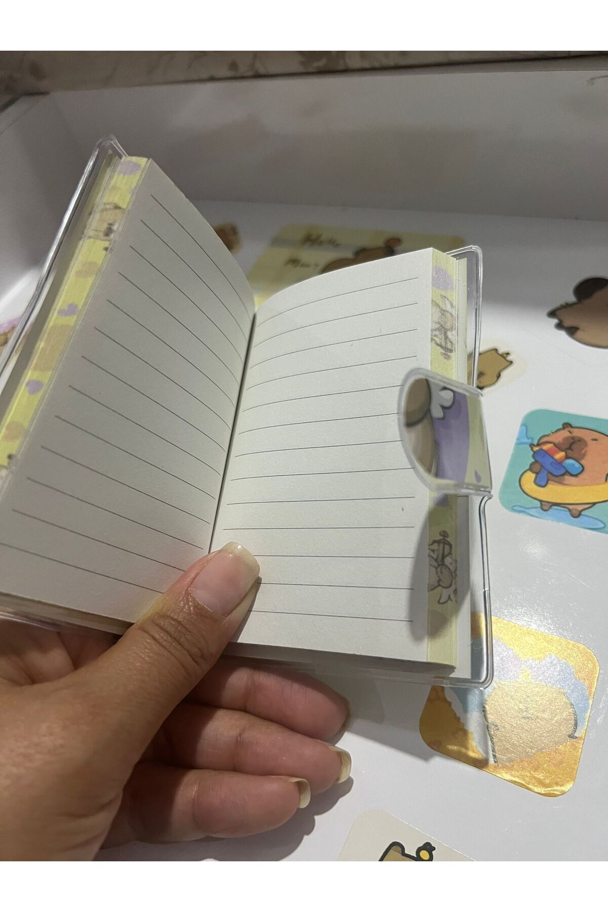 demirosa-1 Pc Mini Notepad with Cute Cartoon Characters – for School and Daily Use 2