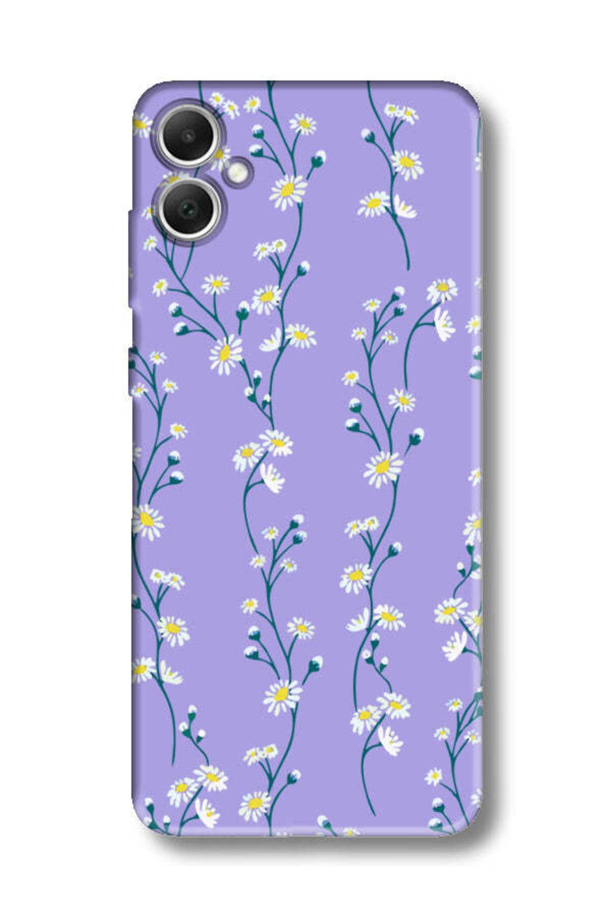 frondcase Samsung A05 Papatya Sarmaşığı Lila Telefon Kılıfı