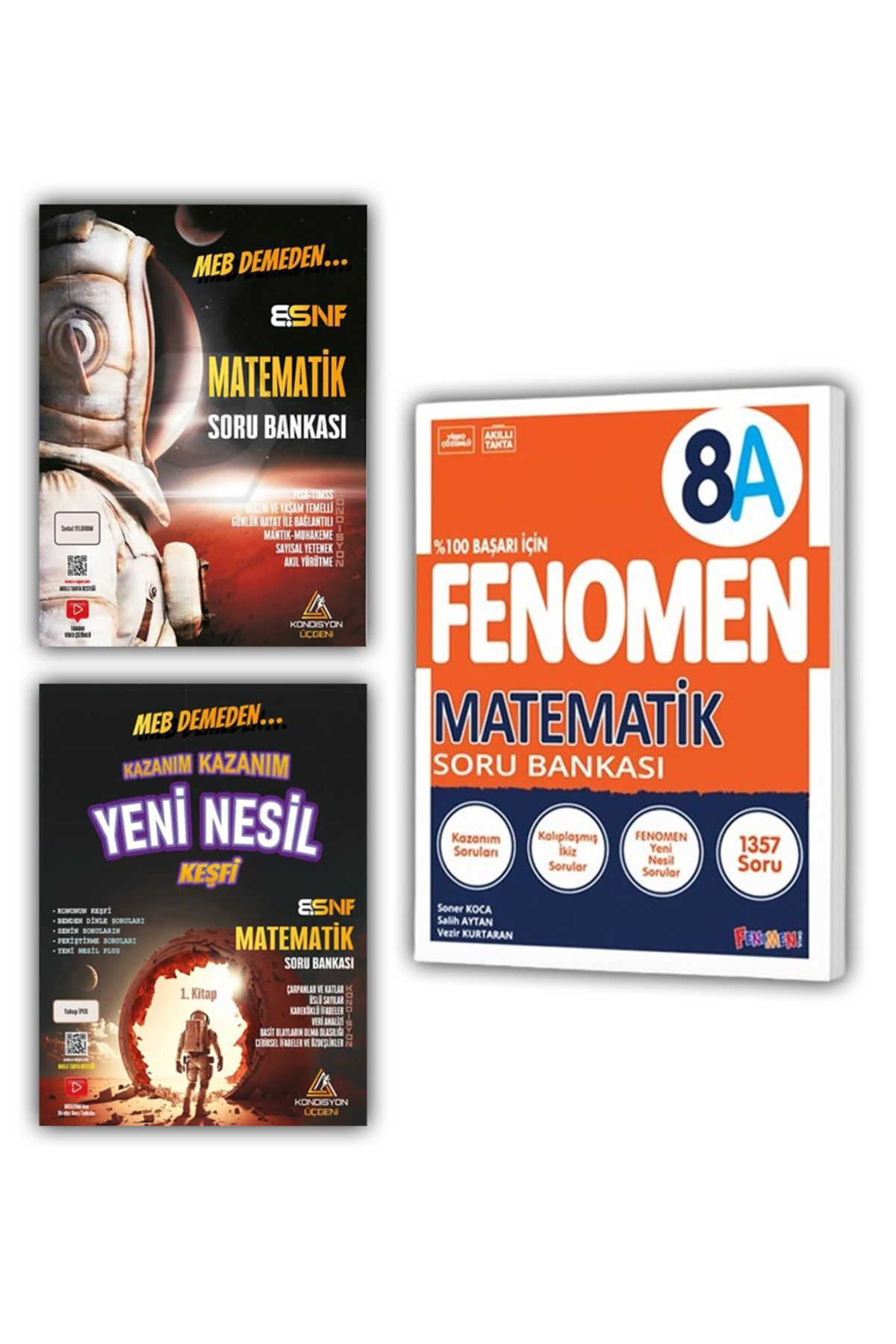 Üçgen Akademi 8.sınıf Lgs Kondisyon Üçgeni Matematik Fenomen Yayıncılık Fenomen Matematik Soru Bankası 3lü Set