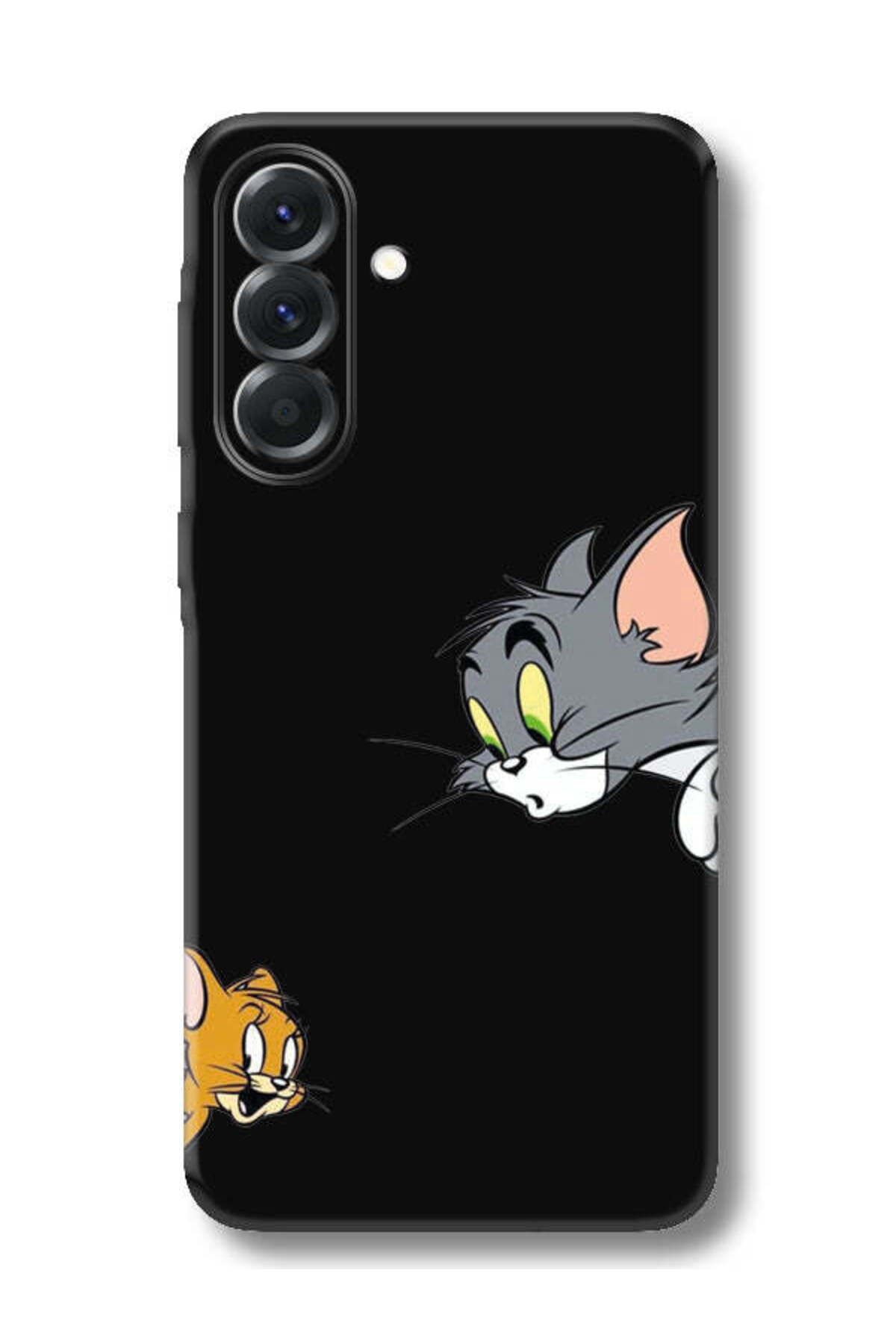frondcase Samsung A26 Tom And Jerry Siyah Telefon Kılıfı