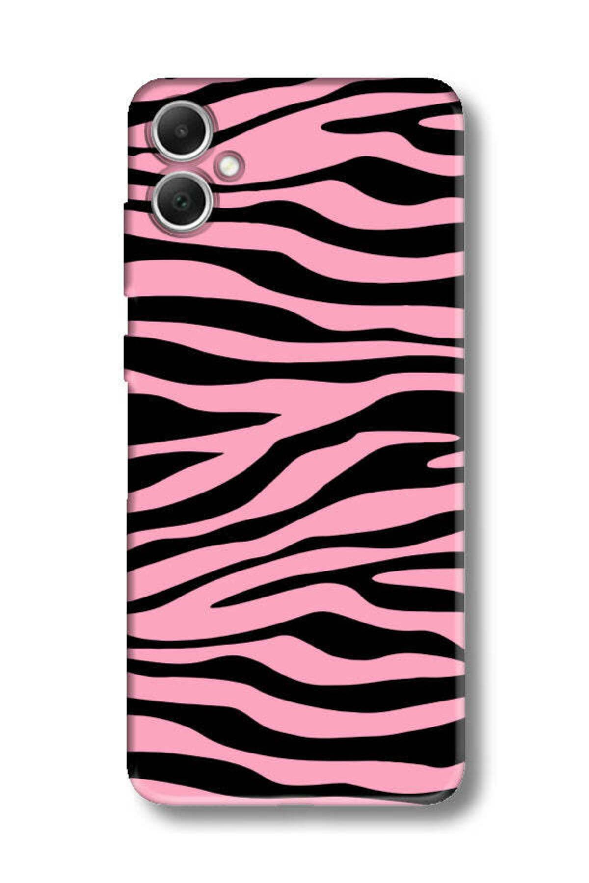 frondcase Samsung A05 Zebra Desenli Pembe Telefon Kılıfı