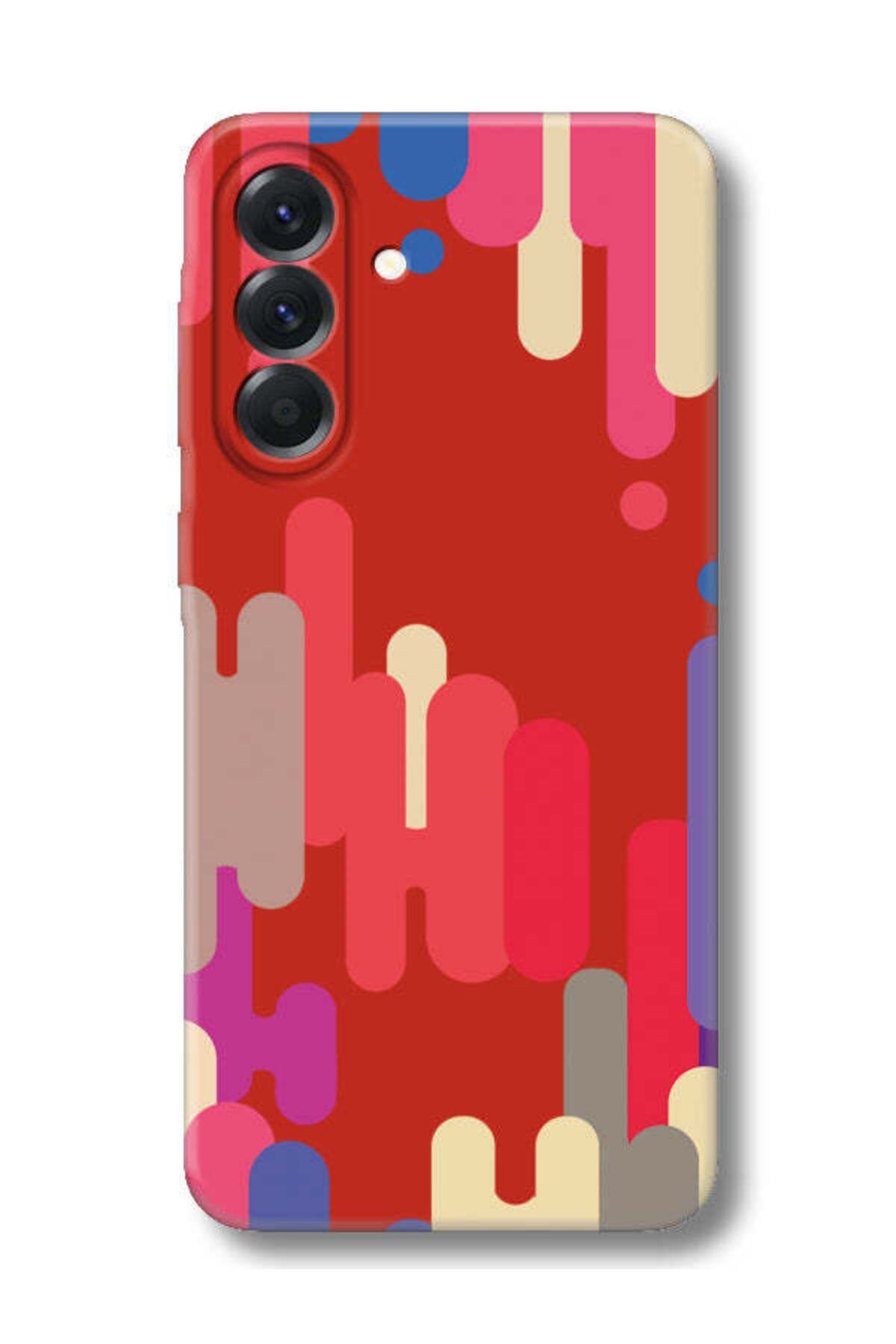 frondcase Samsung A56 Pop Art Kırmızı Telefon Kılıfı