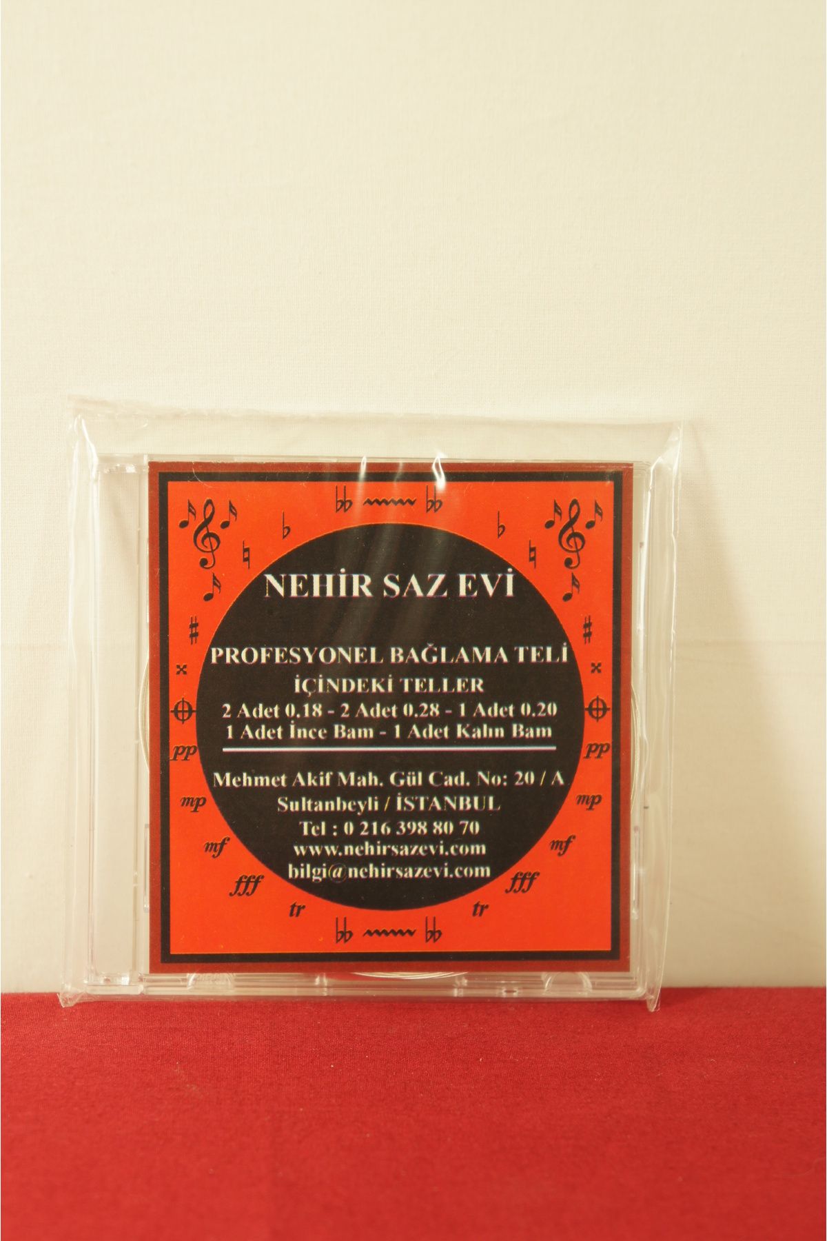 Nehir Saz Evi Kısa Sap Bağlama Teli Profesyonel (Piramid) Takım 0.18