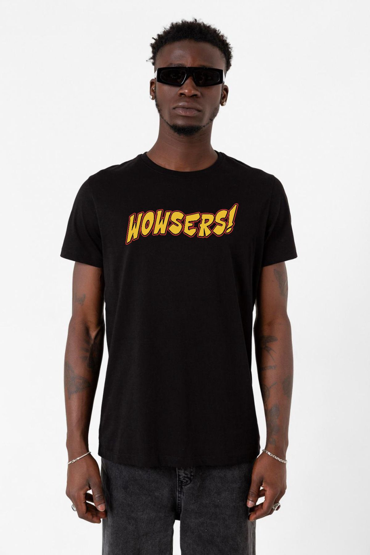 Tshirthane Inspector Gadget Wowsers Siyah Erkek Tshirt