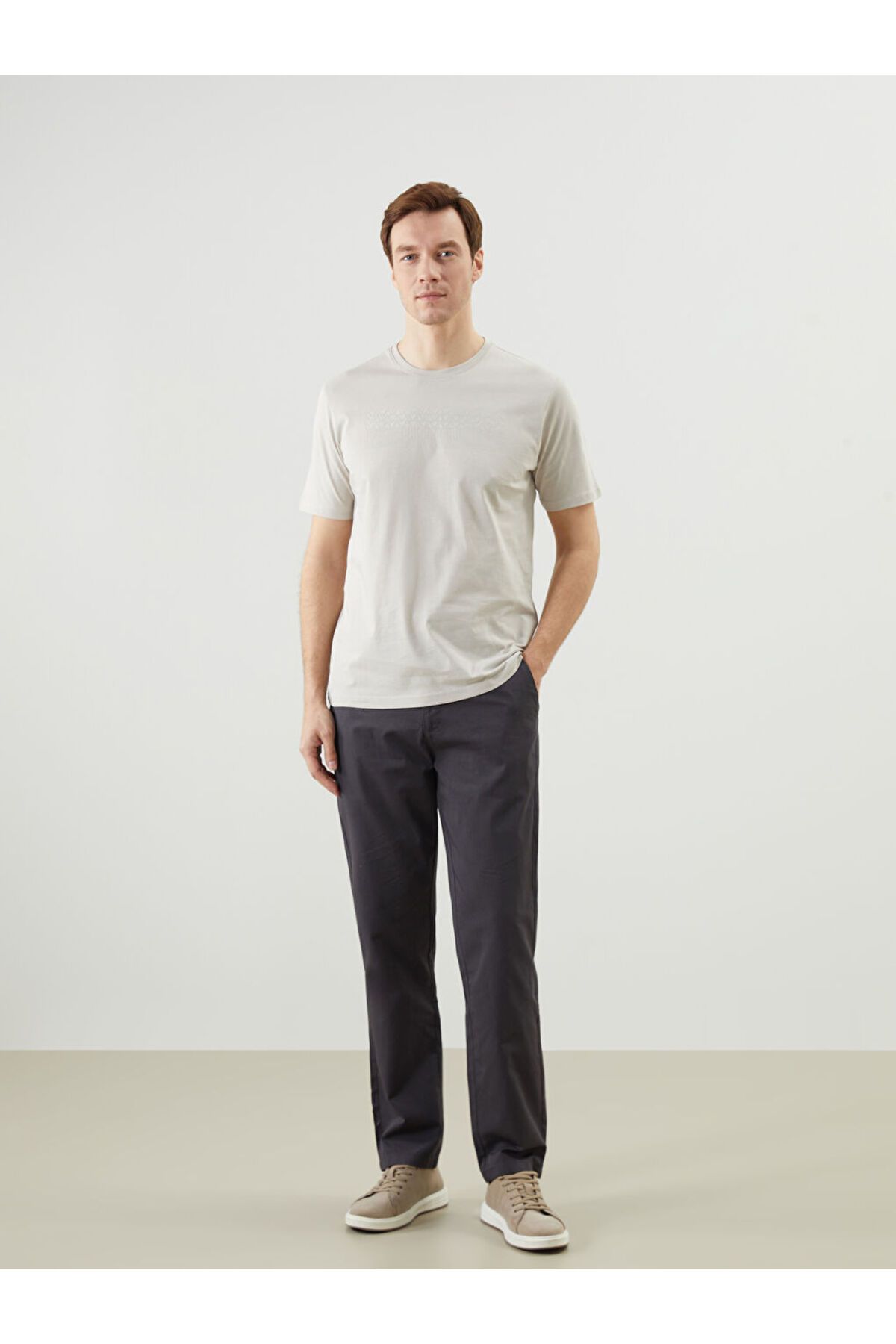 LC Waikiki LCW ECO Antrasit Standart Kalıp Erkek Chino Pantolon S5IK15Z8NVY25