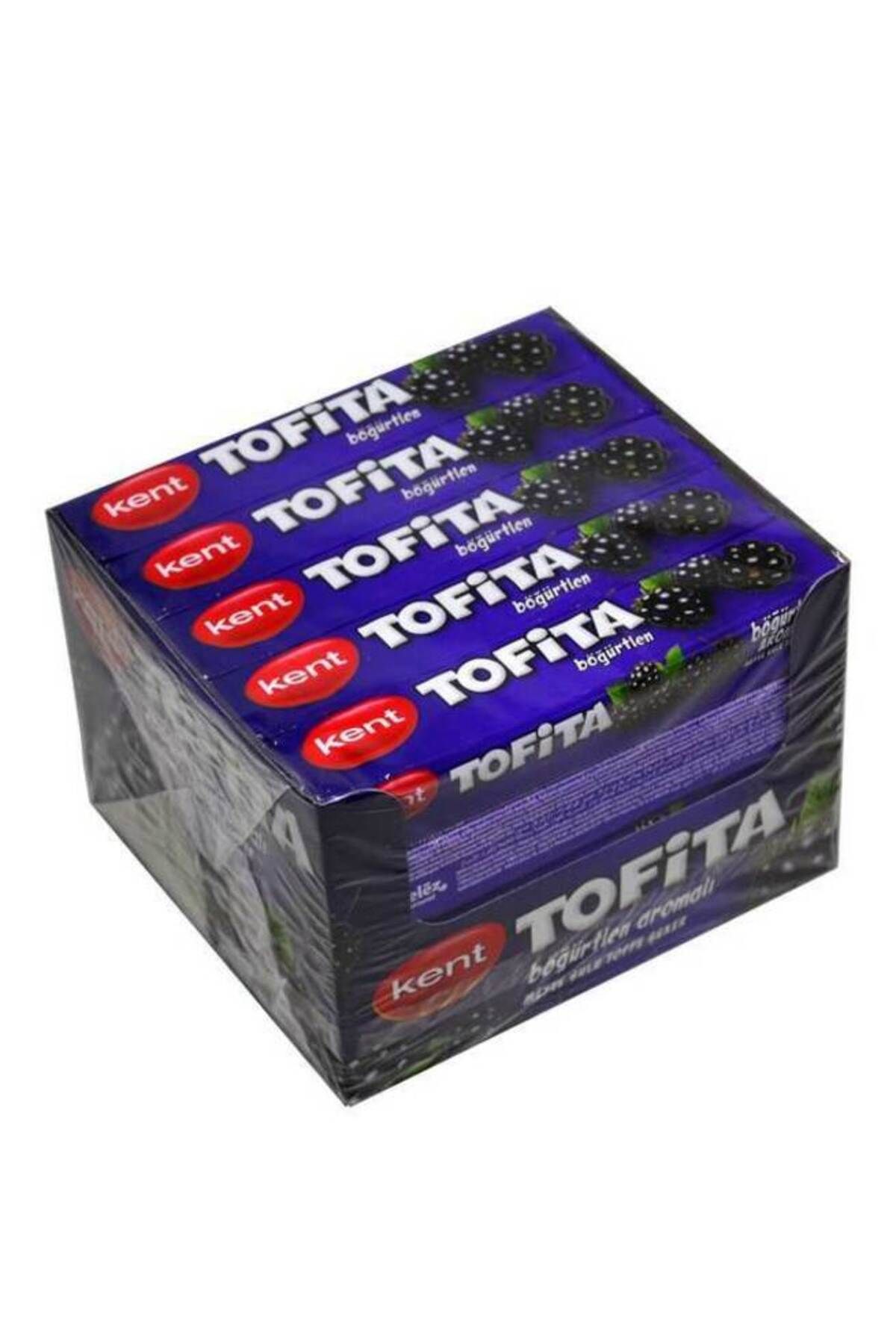 TofiTowel böğürtlenli aromalı sakızlı şeker 20li